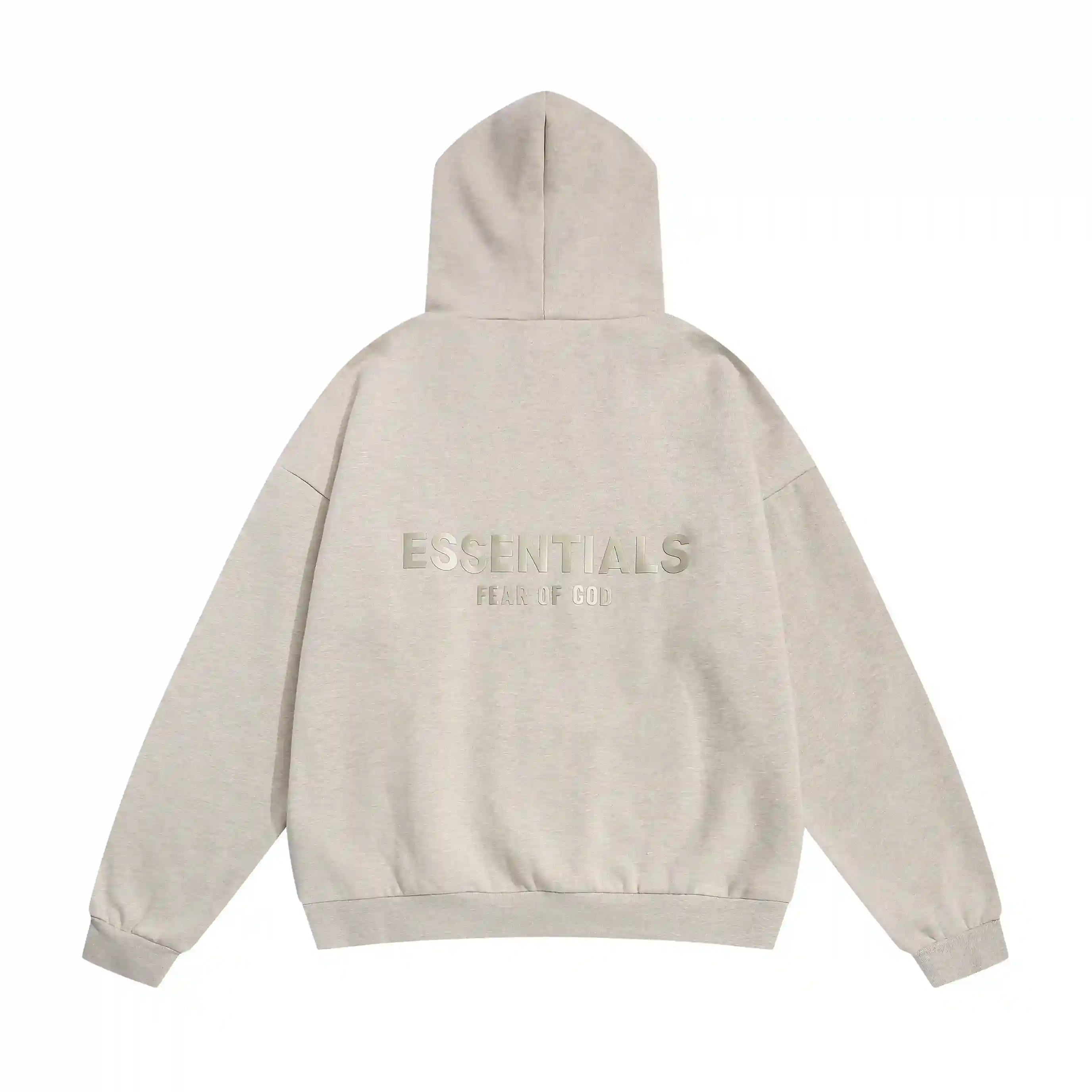 Essentials Fear Of God Light Heathered Oatmeal Hoodies