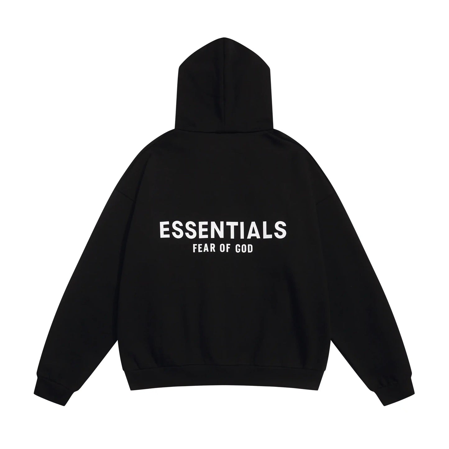 Essentials Fear Of God Zip Black Hoodies