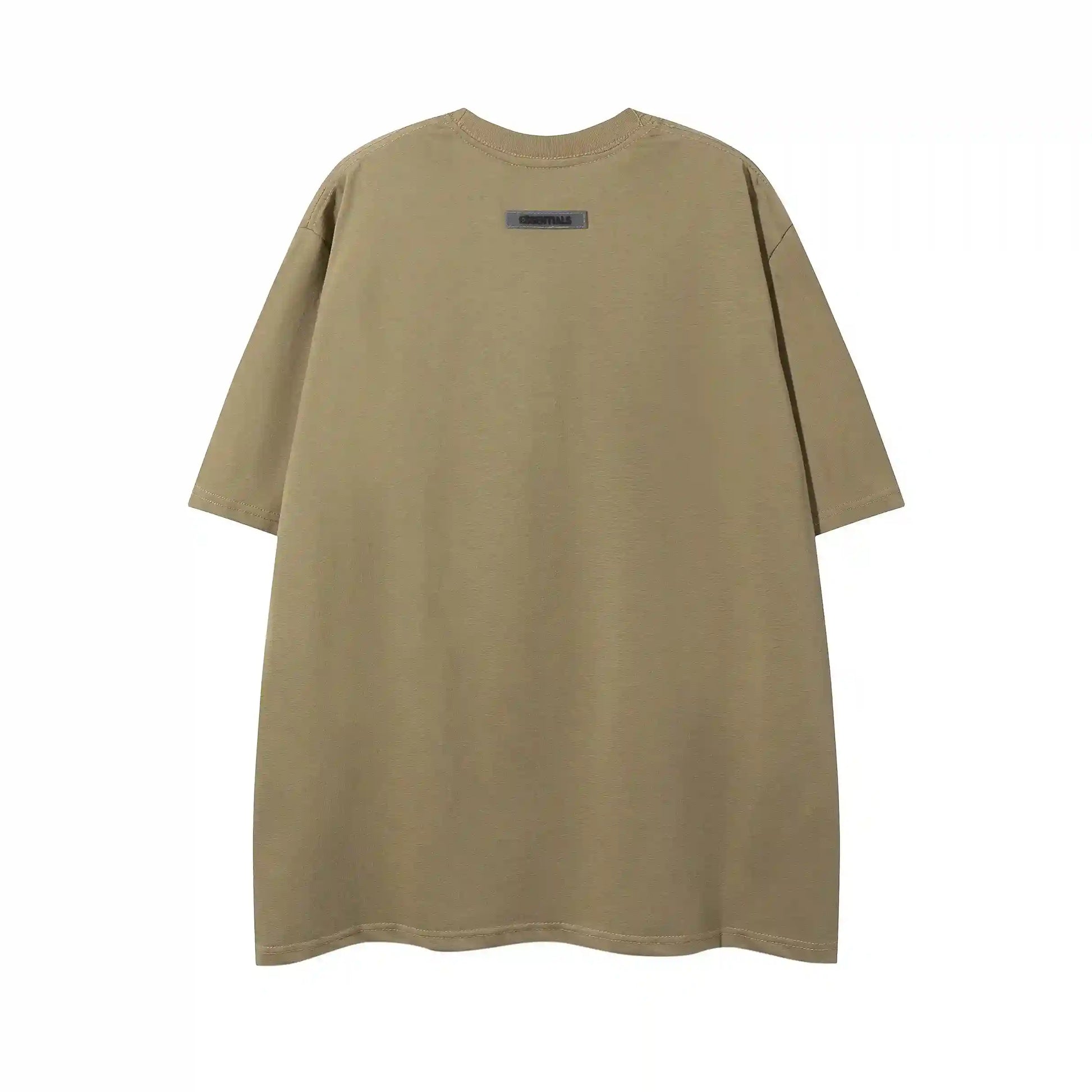 Classic crew neckline on Essentials harvest brown t-shirt by Fear of God
