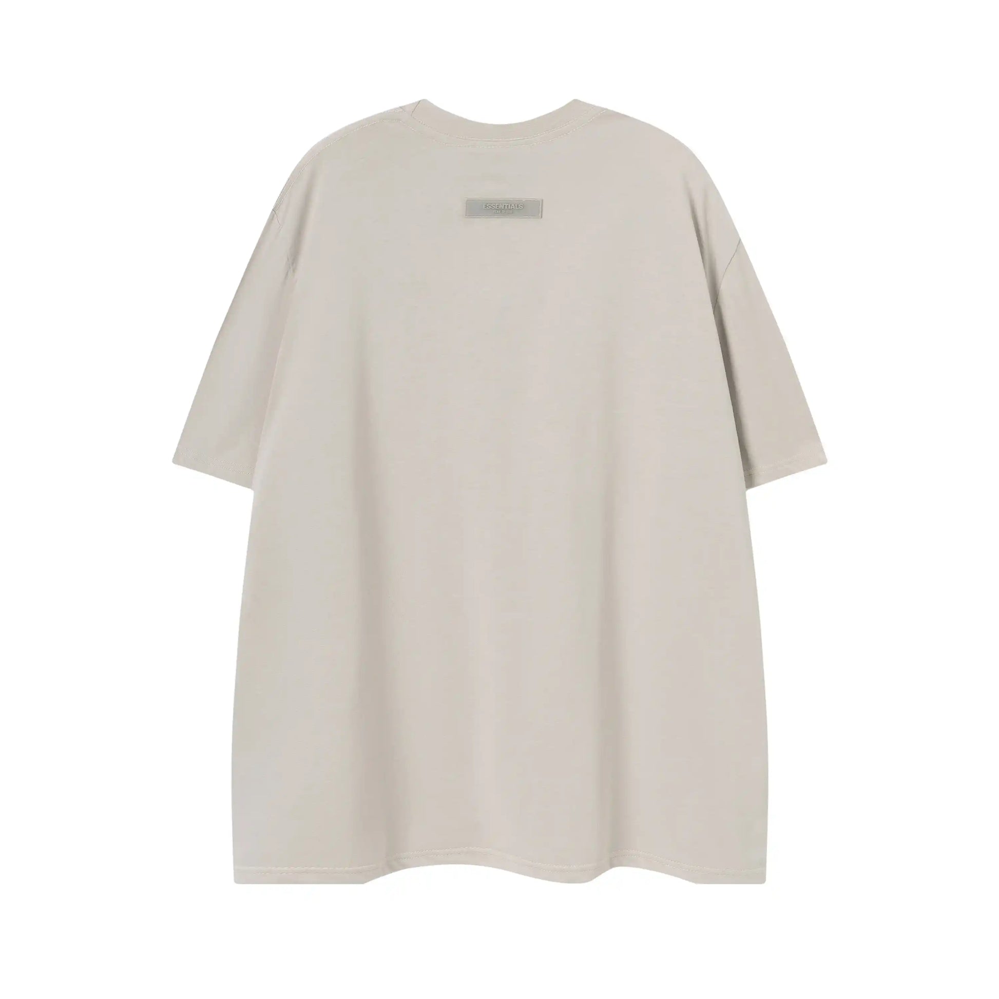 Everyday casual styling with essentials dark oatmeal t-shirt by Fear of God