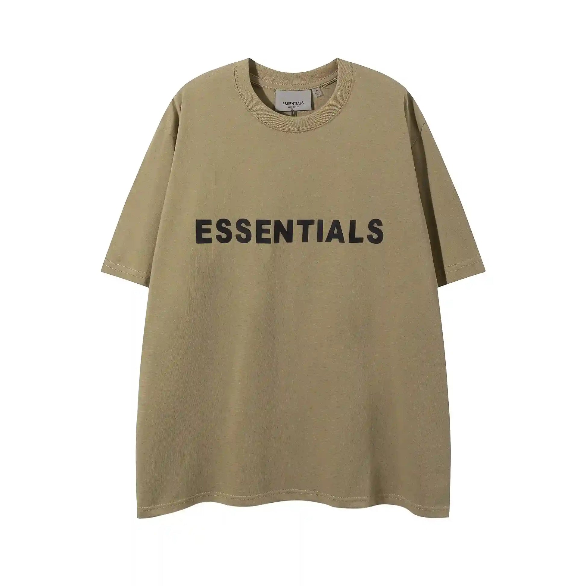 Essentials harvest brown casual streetwear tee by Fear of God outfit