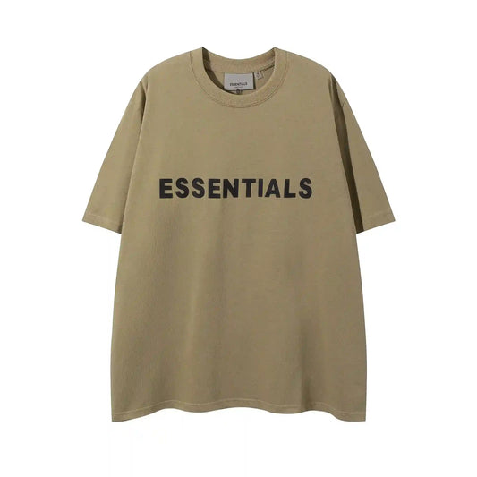 Essentials harvest brown casual streetwear tee by Fear of God outfit