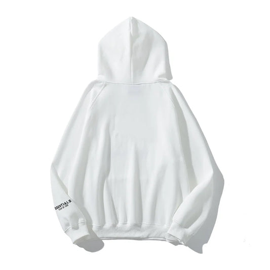 essentials oversized off white hoodie soft fleece pullover casual