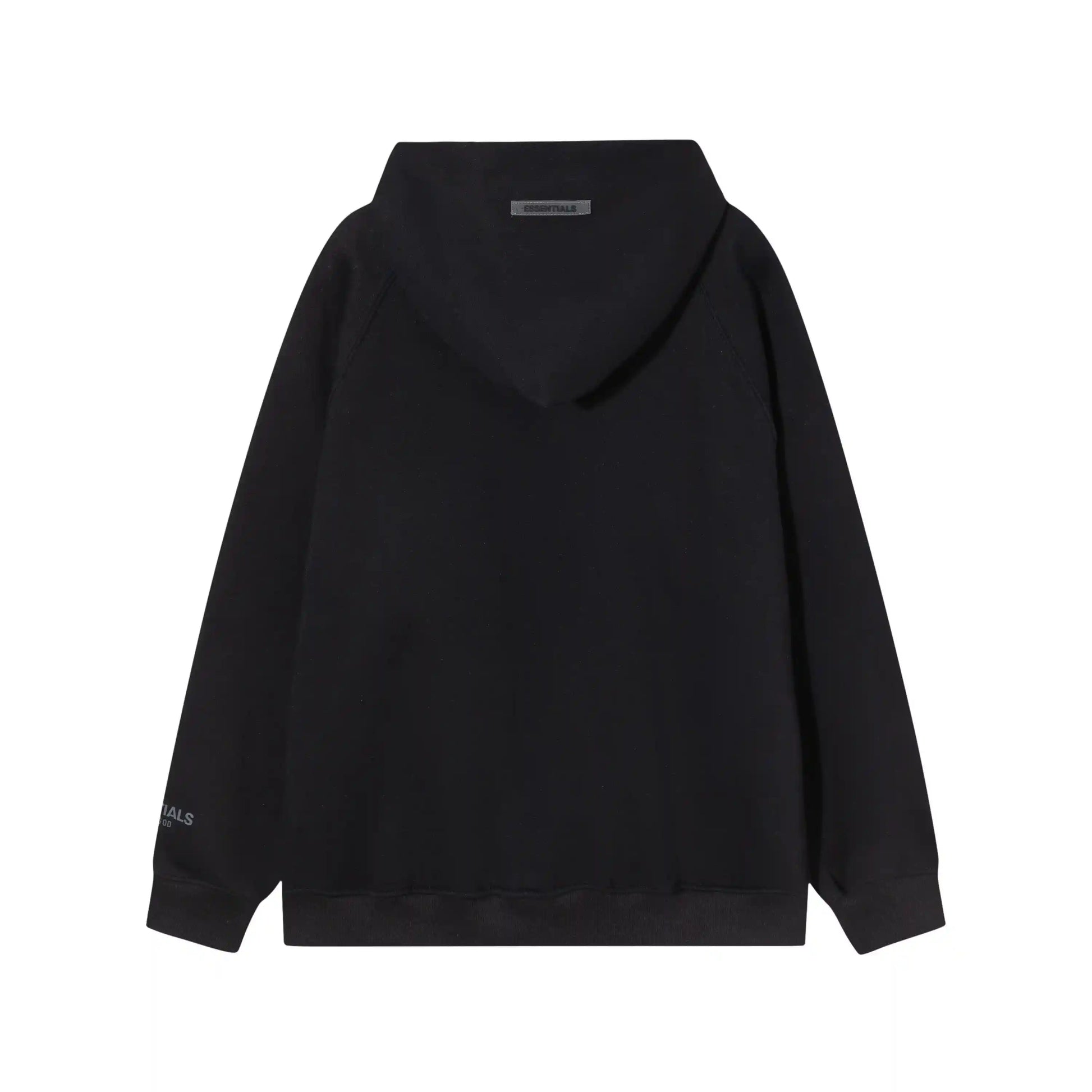 essentials black pullover hoodie soft fleece casual
