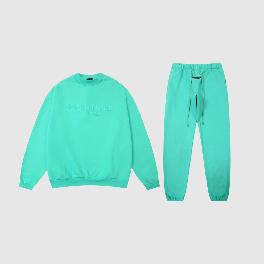 FEAR OF GOD ESSENTIALS Clothing Aqua Green Long sleeve Tracksuit 1