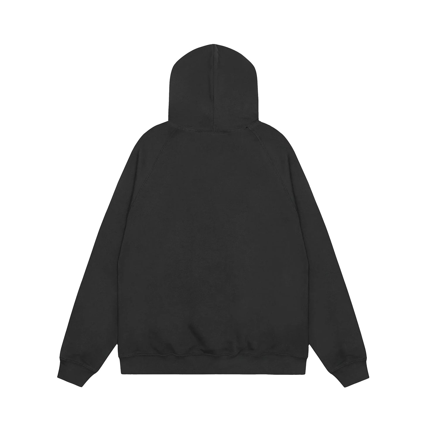 Black Essentials joggers soft-touch rubberized logo on leg close-up