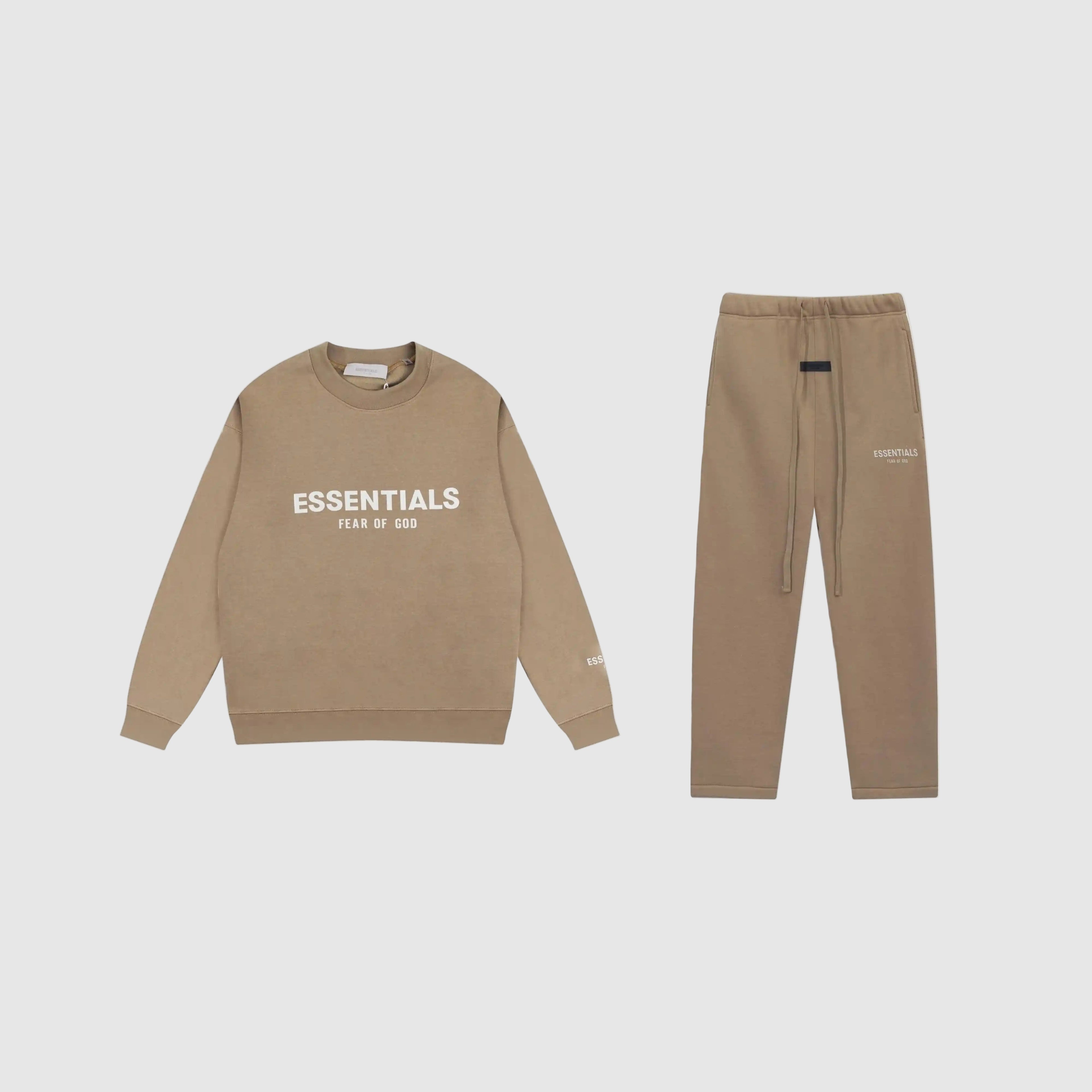 FEAR OF GOD ESSENTIALS Clothing Dark Beige Long sleeve Tracksuit 1 