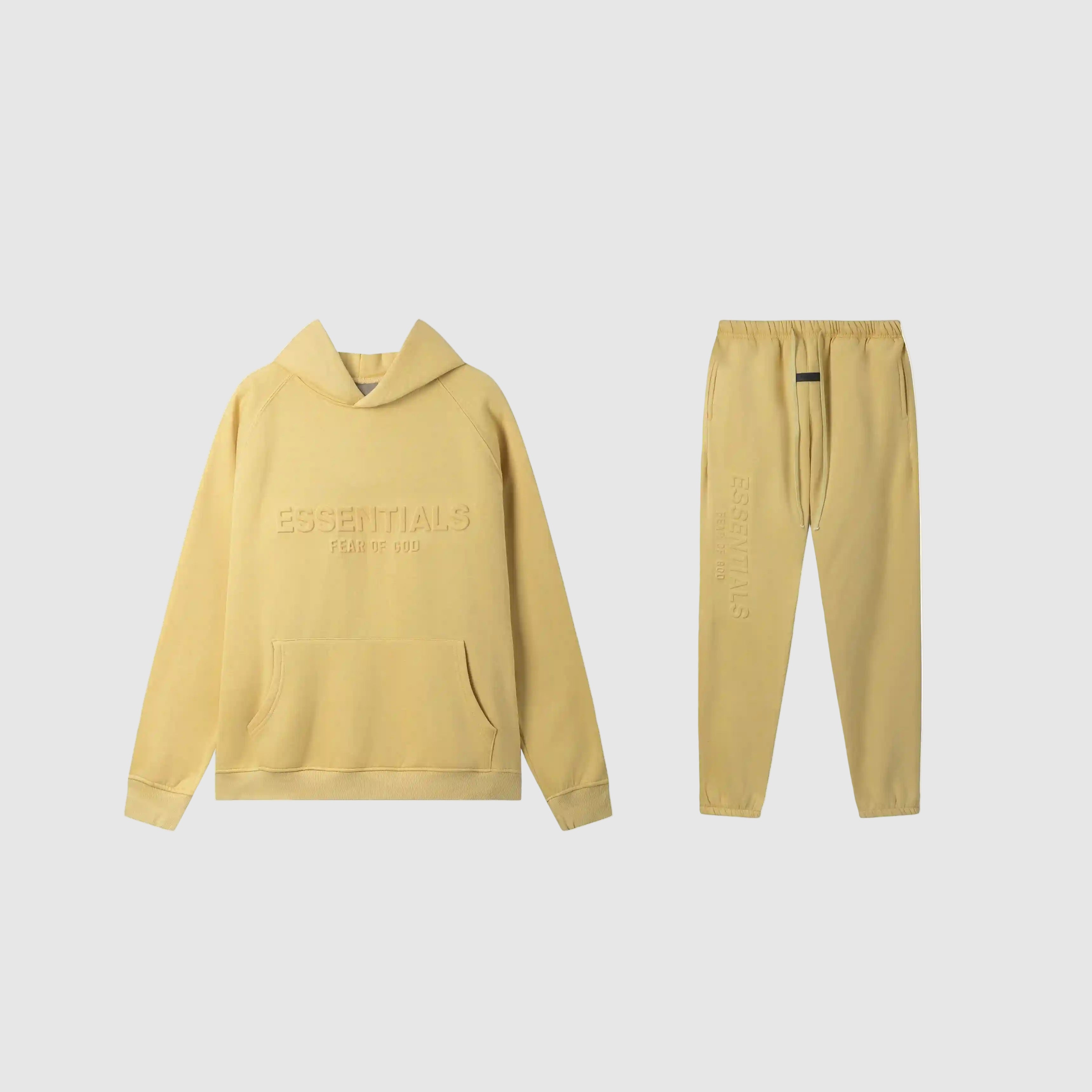 FEAR OF GOD ESSENTIALS Clothing Garden Yellow Longsleeve Tracksuit 1