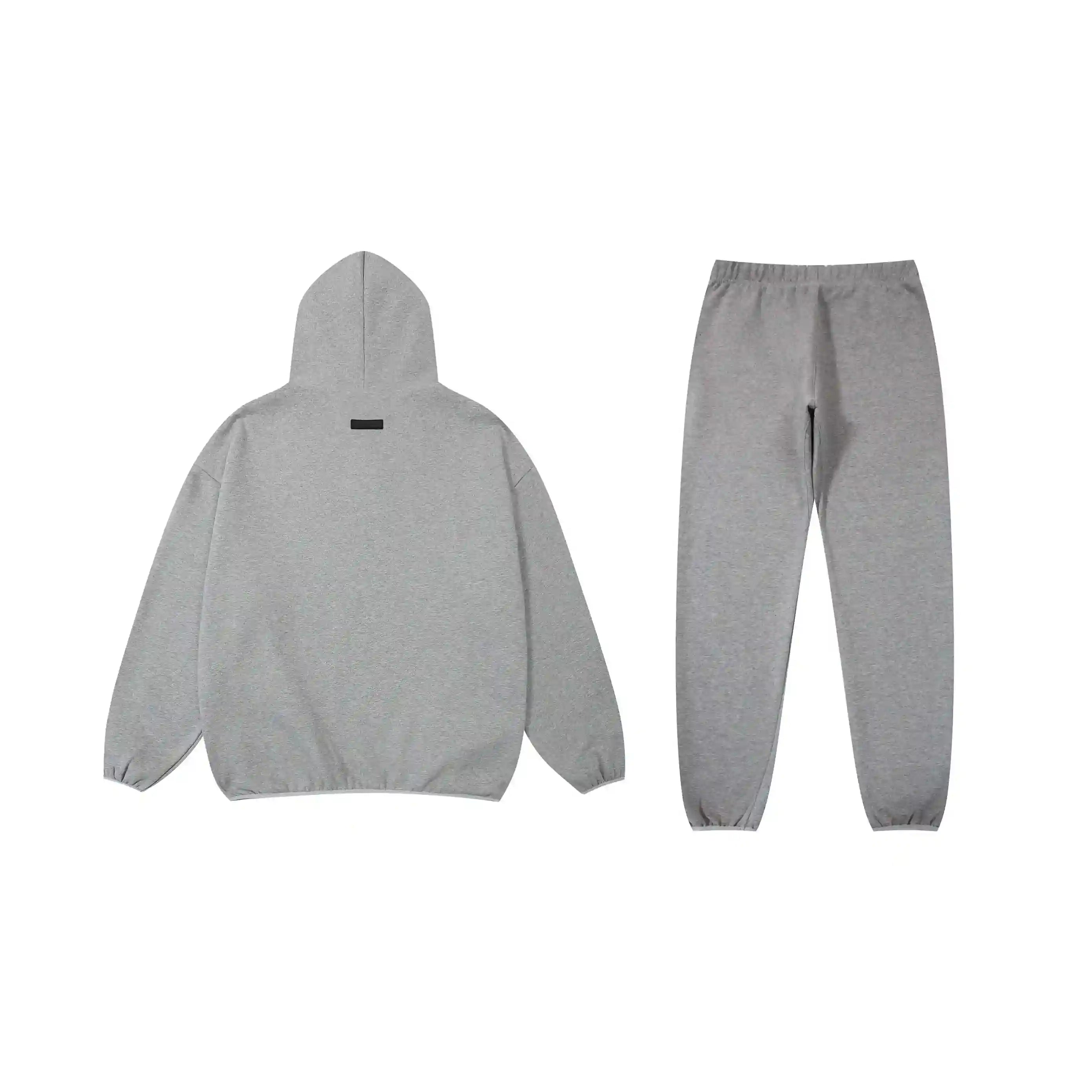 FEAR OF GOD ESSENTIALS Hooded Clothing Dark Heather Oatmeal Long Sleeve Tracksuit 2