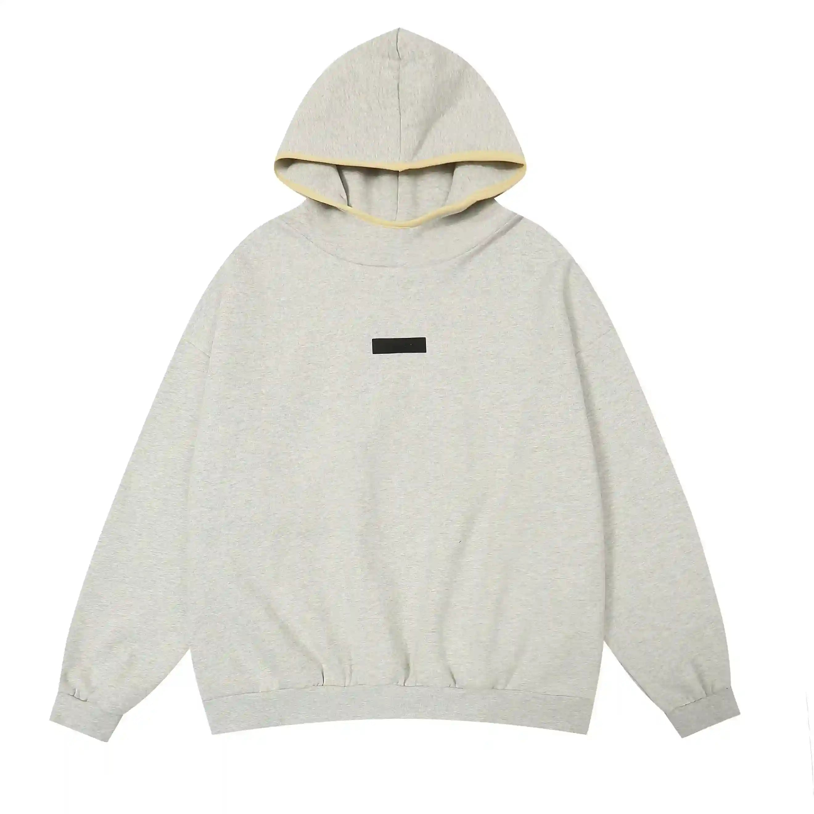 FEAR OF GOD ESSENTIALS Hooded Clothing Light Heather Oatmeal Long Sleeve Tracksuit 3