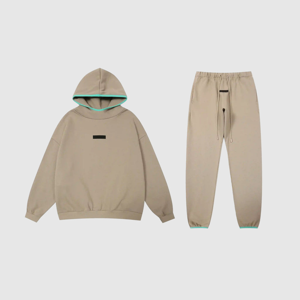 FEAR OF GOD ESSENTIALS Hooded Clothing Sandrift Long Sleeve Tracksuit 1