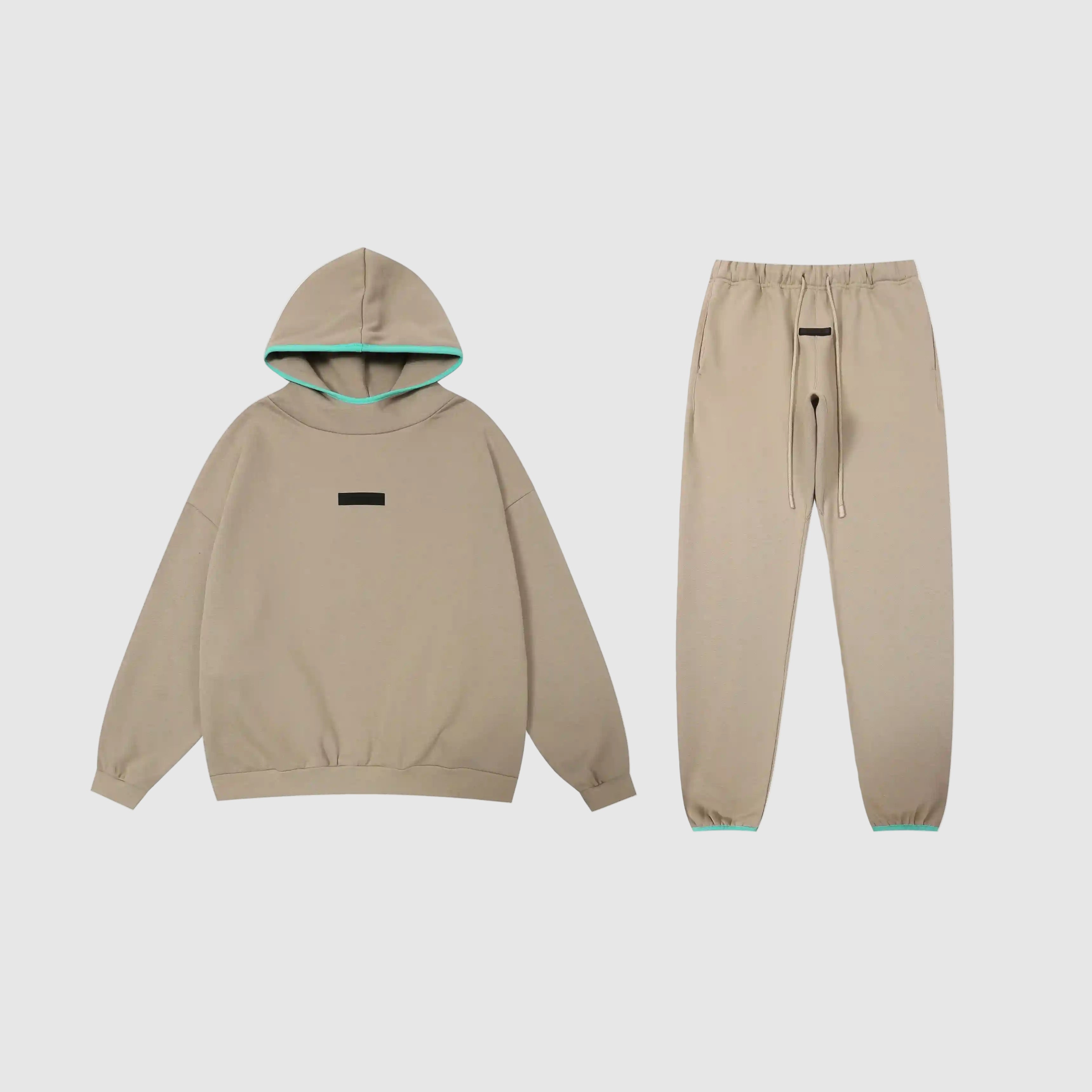 FEAR OF GOD ESSENTIALS Hooded Clothing Sandrift Long Sleeve Tracksuit 1