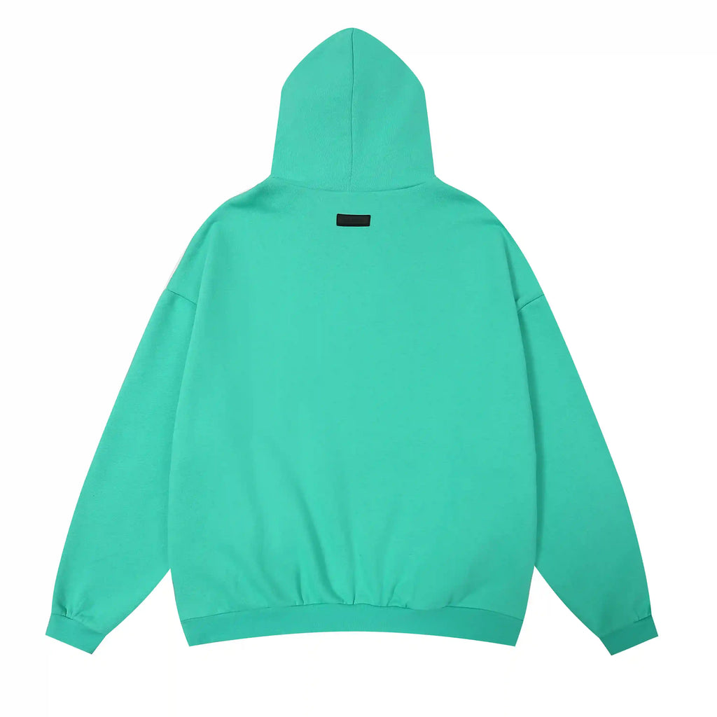 FEAR OF GOD Hooded ESSENTIALS Clothing Aqua Green Long Sleeve Tracksuit 4