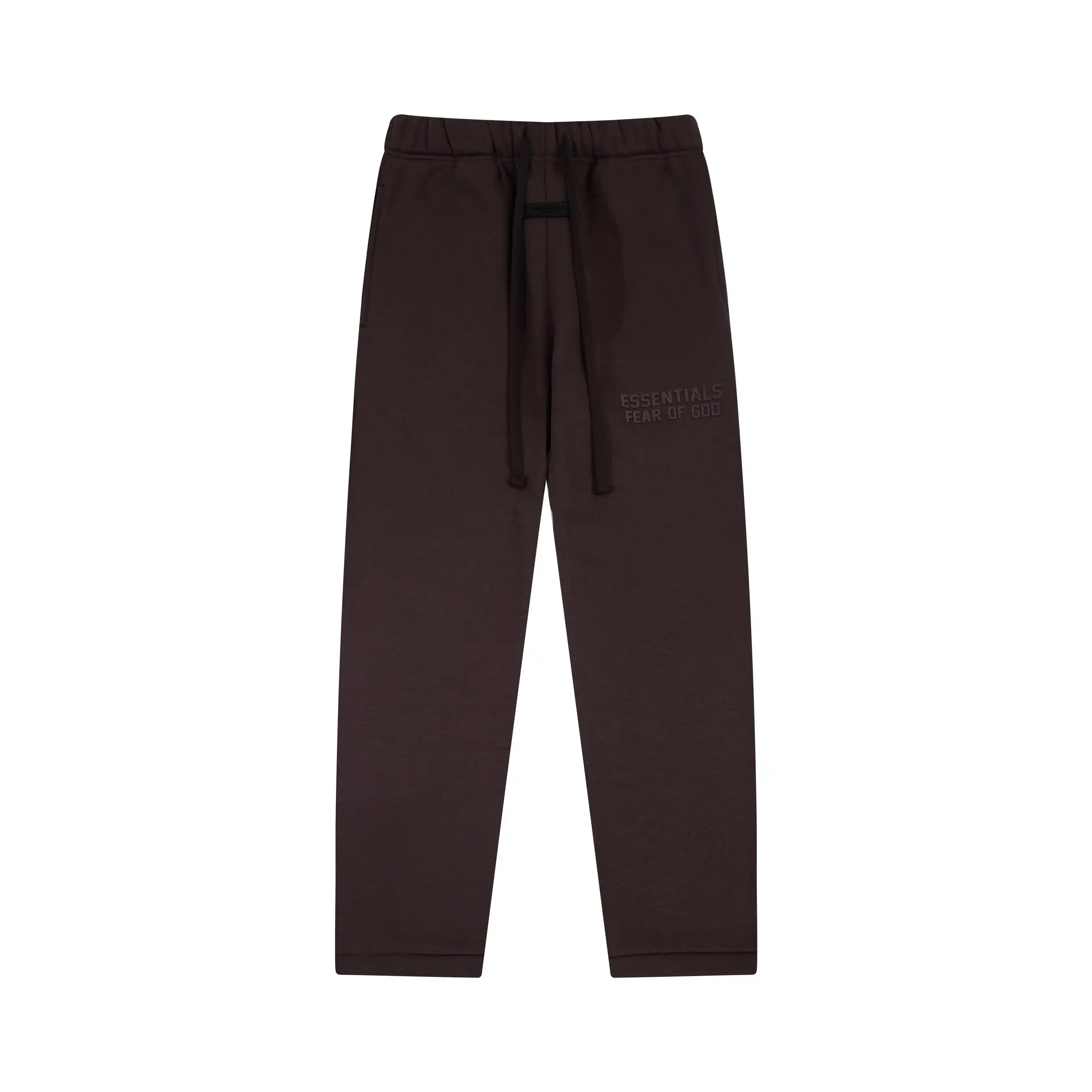 FEAR OF GOD Hooded ESSENTIALS Clothing Congo Brown Longsleeve Tracksuit 5