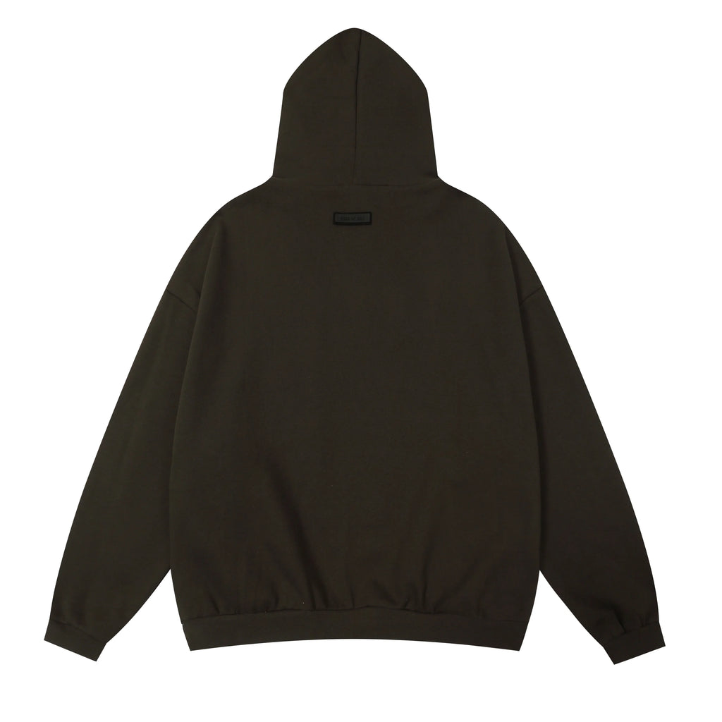 FEAR OF GOD Hooded ESSENTIALS Clothing English Walnut Long Sleeve Tracksuit 4
