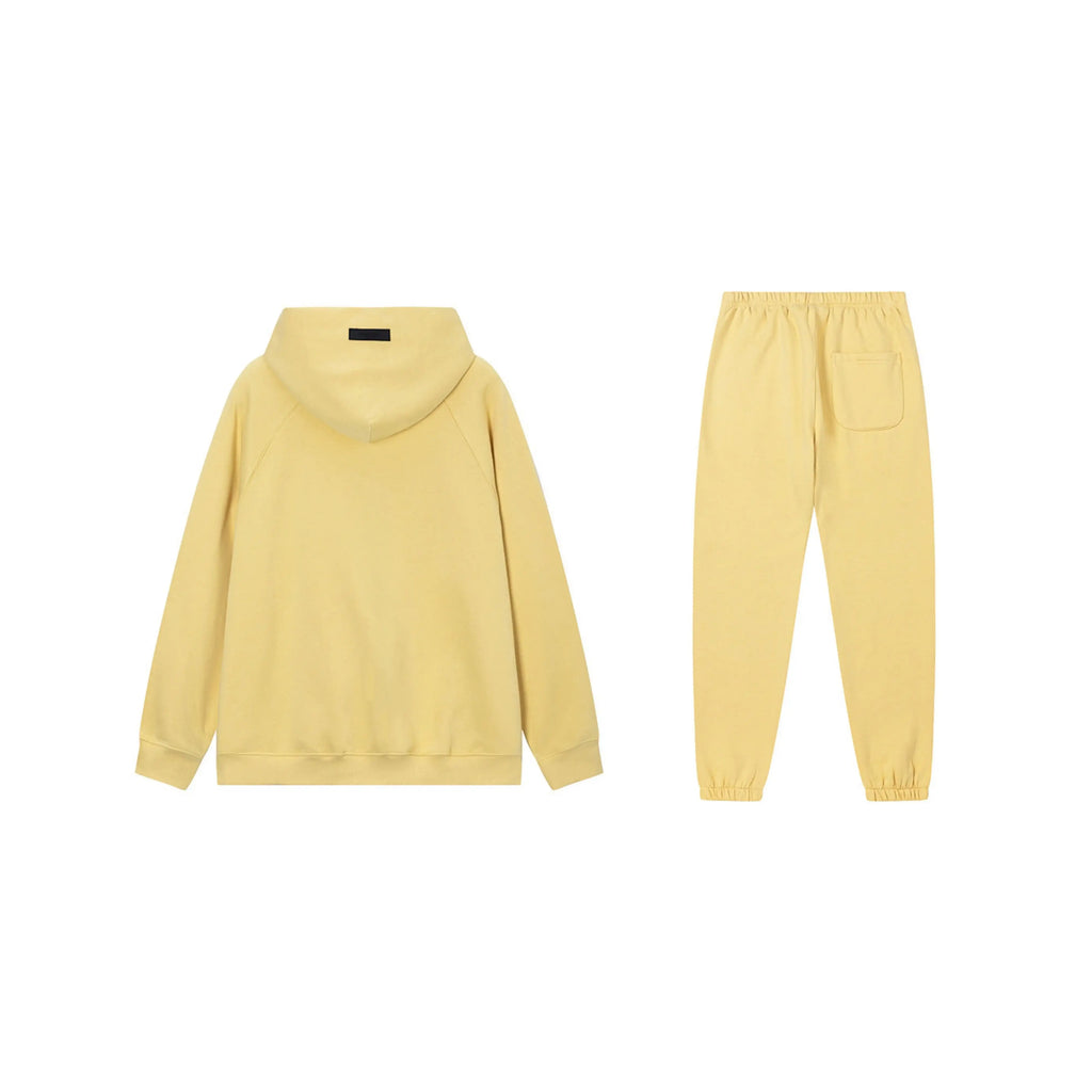 FEAR OF GOD Hooded ESSENTIALS Clothing Garden Yellow Long Sleeve Tracksuit 2