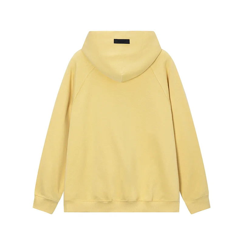 FEAR OF GOD Hooded ESSENTIALS Clothing Garden Yellow Long Sleeve Tracksuit 4