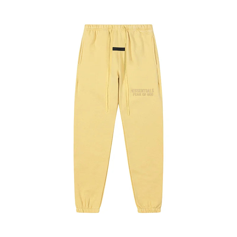 FEAR OF GOD Hooded ESSENTIALS Clothing Garden Yellow Long Sleeve Tracksuit 5