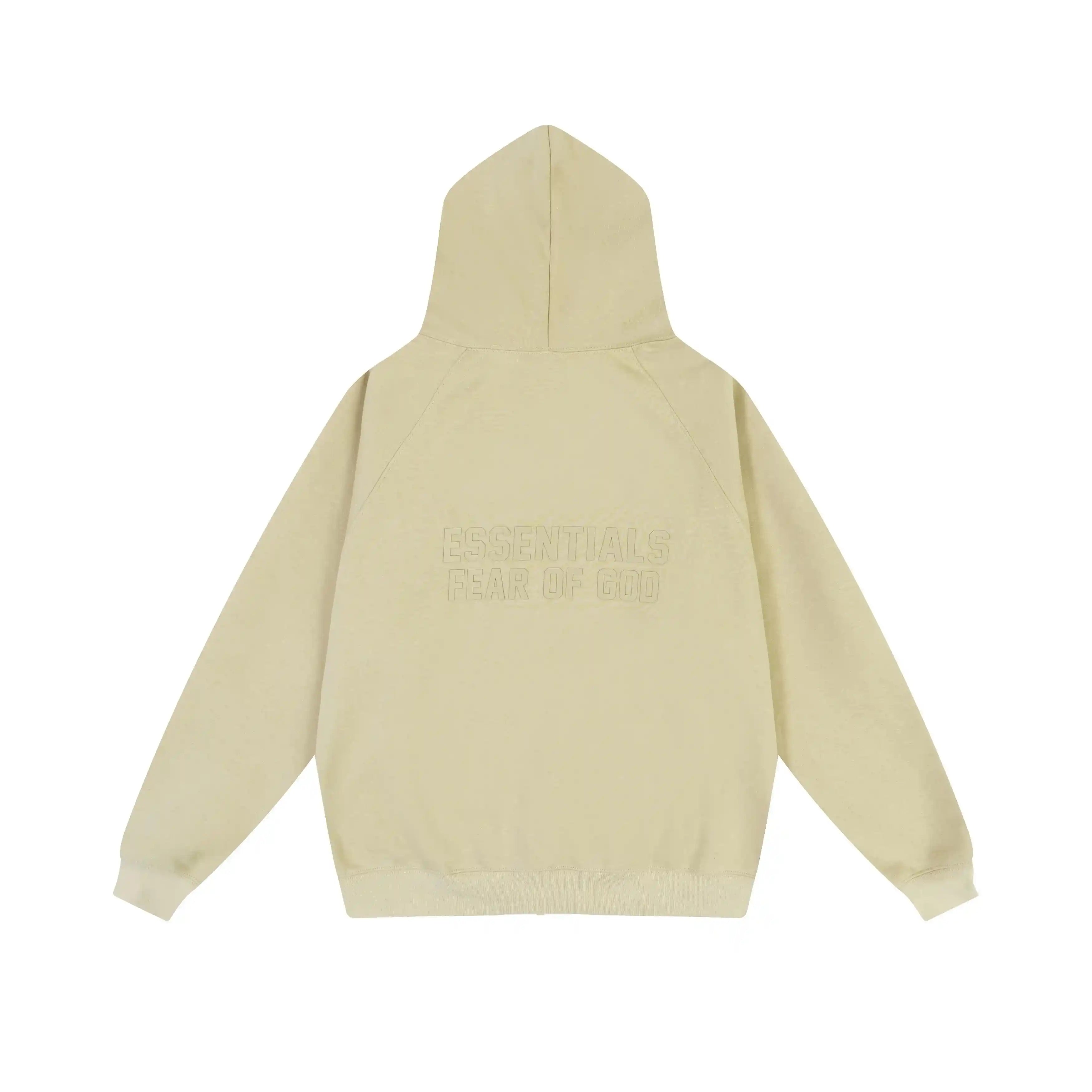 FEAR OF GOD Hooded ESSENTIALS Clothing Hampton Yellow Long Sleeve Tracksuit 4