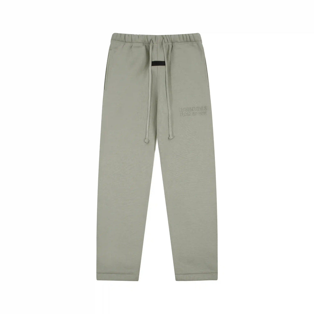 FEAR OF GOD Hooded ESSENTIALS Clothing Heathered Grey Long Sleeve Tracksuit 5