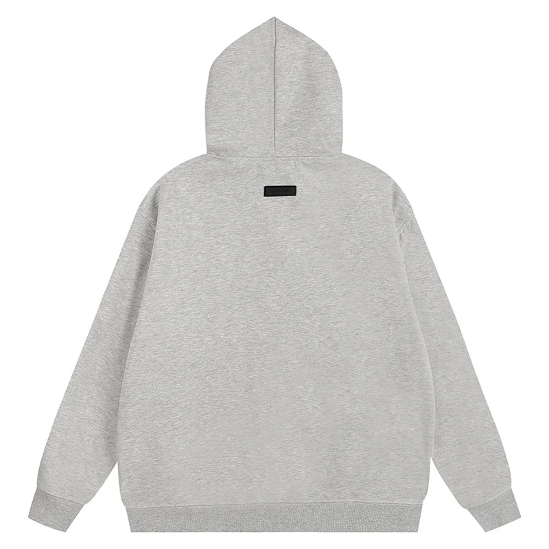 FEAR OF GOD Hooded ESSENTIALS Clothing Light Heather Oatmeal Long Sleeve Tracksuit 4