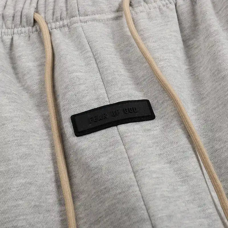 FEAR OF GOD Hooded ESSENTIALS Clothing Light Heather Oatmeal Long Sleeve Tracksuit 7