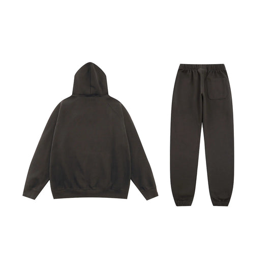 Essentials ink everyday comfort fleece hoodie with soft interior detail by Fear Of God