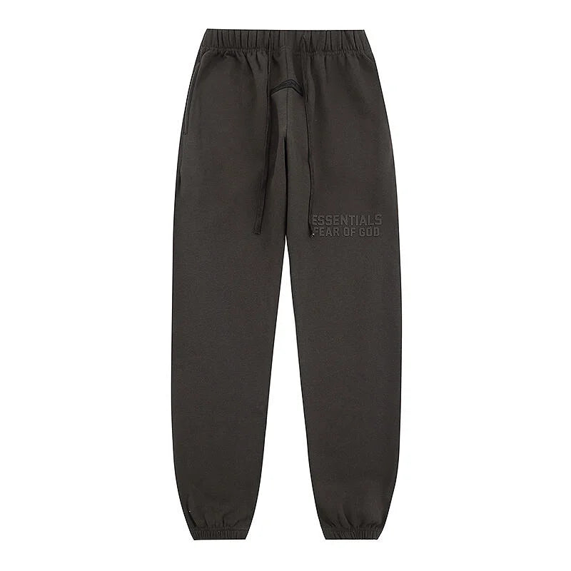Back view of Essentials ink everyday comfort fleece tracksuit set by Fear Of God