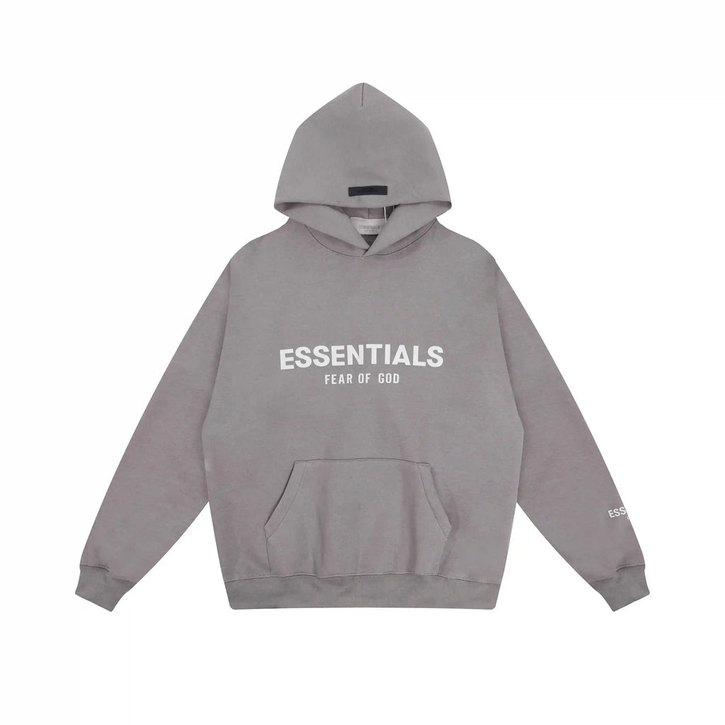 FEAR OF GOD Hooded Stylish ESSENTIALS Clothing Dusty Grey Long Sleeve Tracksuit 3