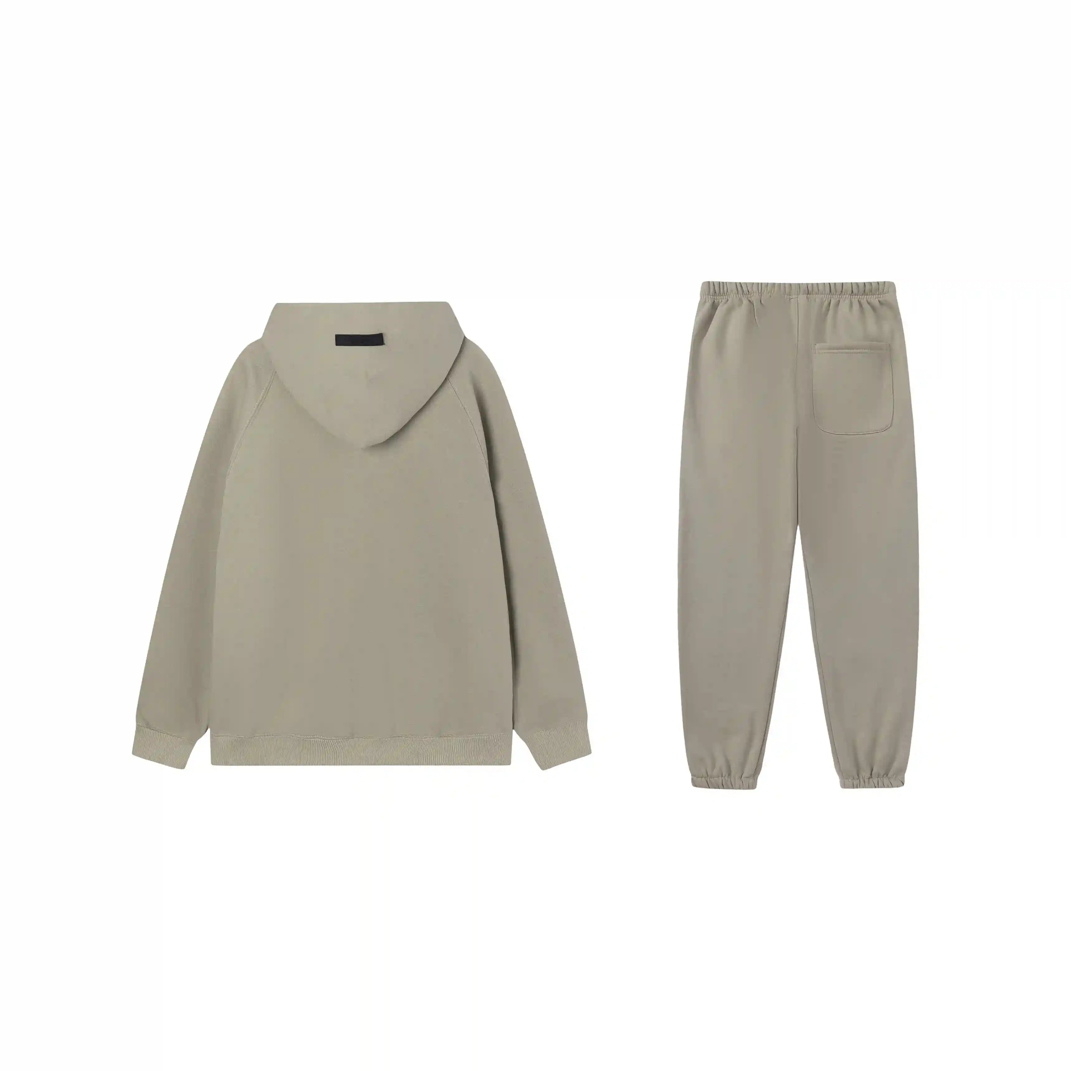 FEAR OF GOD Light ESSENTIALS Clothing Heathered Grey Longsleeve Tracksuit 2