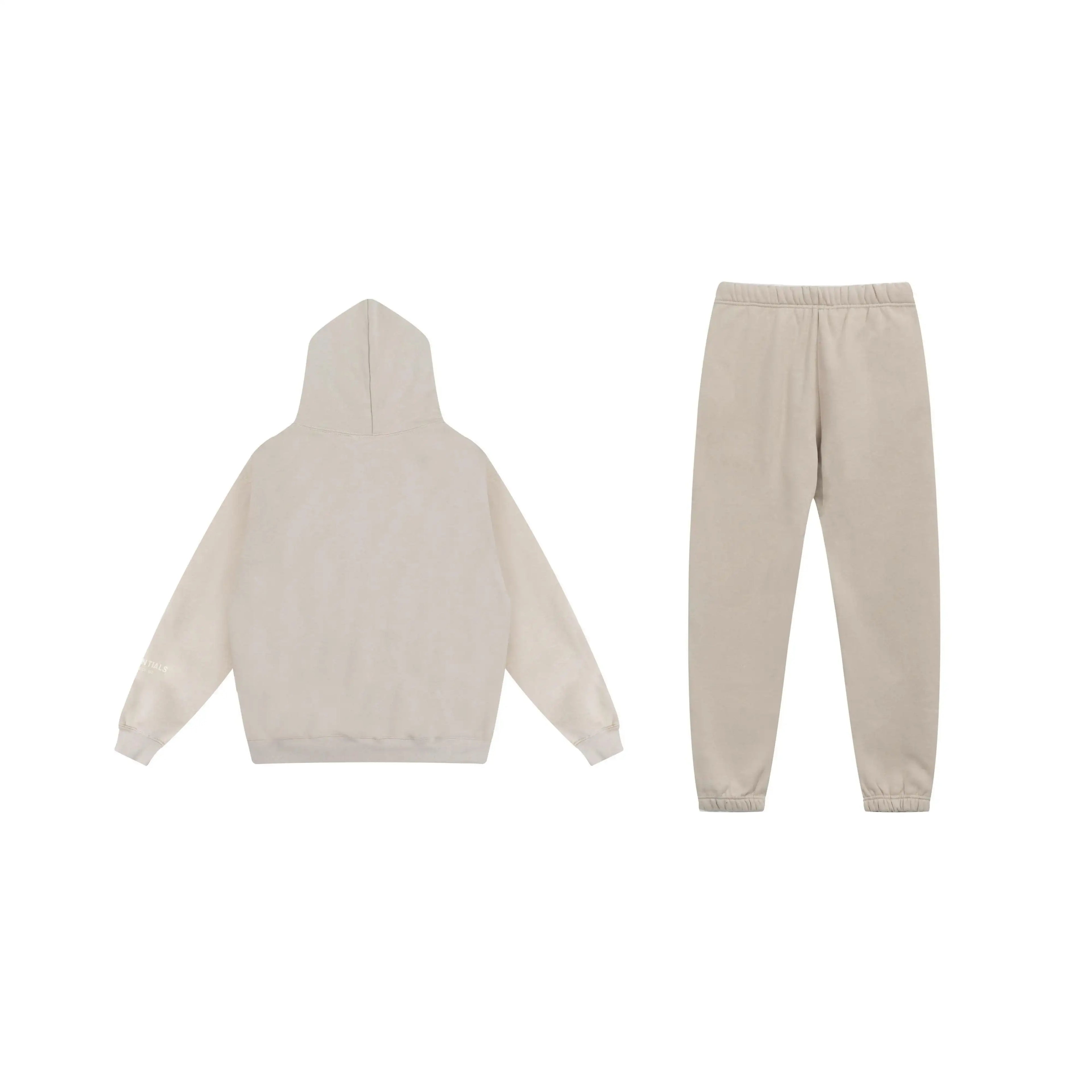 FEAR OF GOD Pure Light ESSENTIALS Clothing Oatmeal Long Sleeve Tracksuit 2