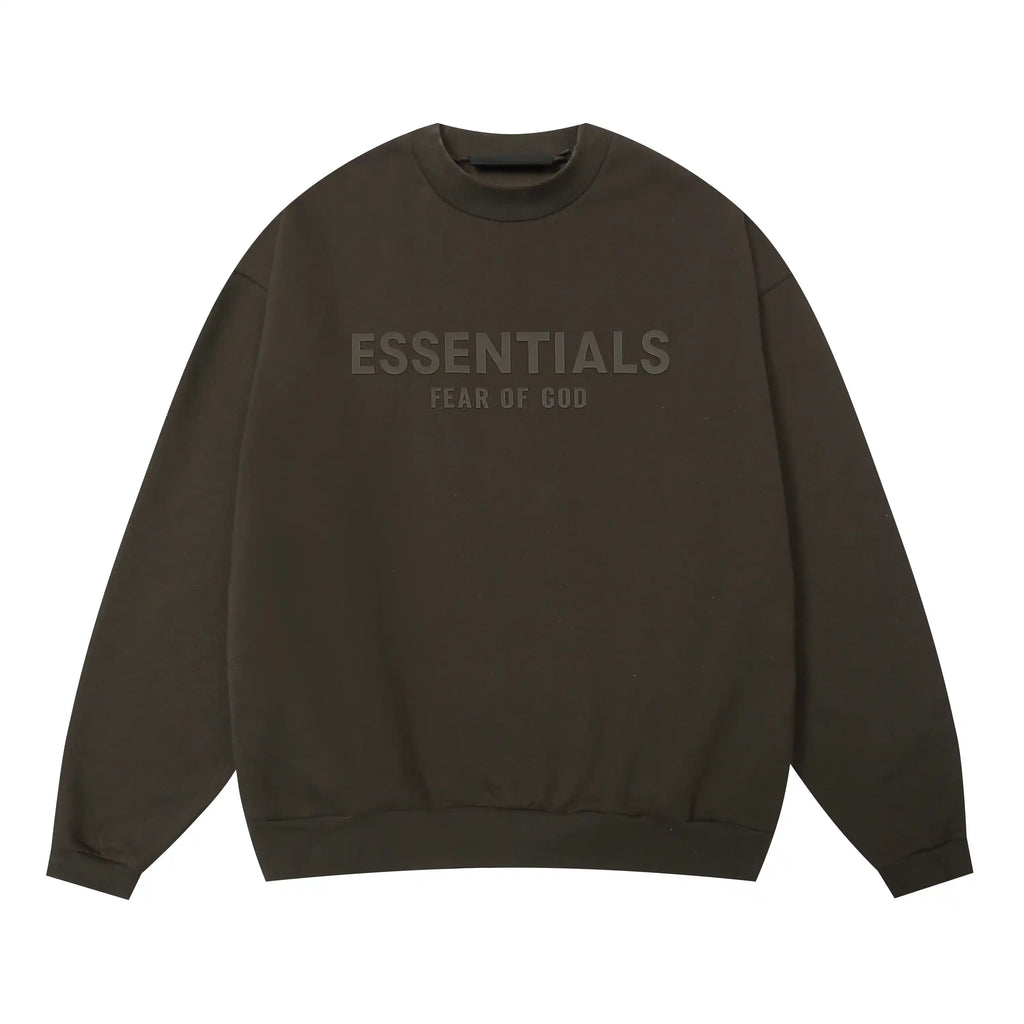 FEAR OF GOD Stylish ESSENTIALS Clothing English Walnut Longsleeve Tracksuit 3