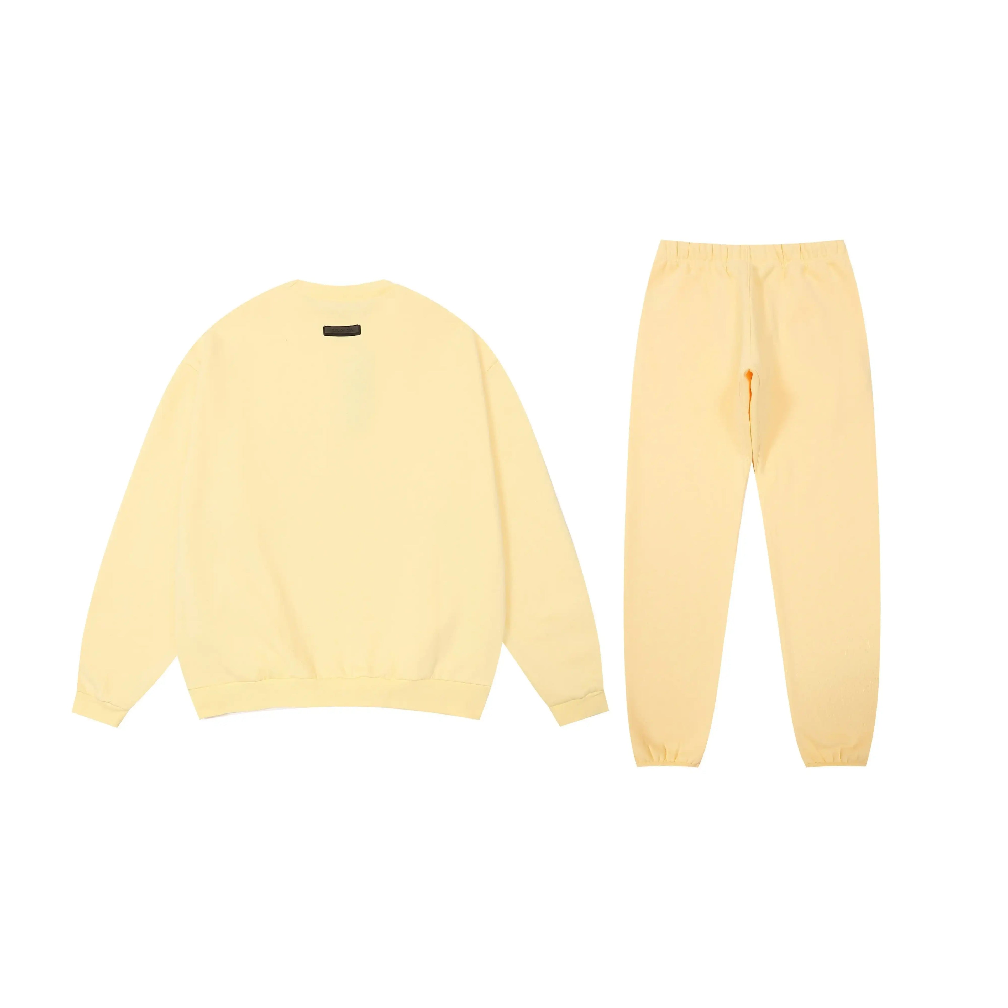 FEAR OF GOD Stylish ESSENTIALS Clothing Garden Yellow Longsleeve Tracksuit 2