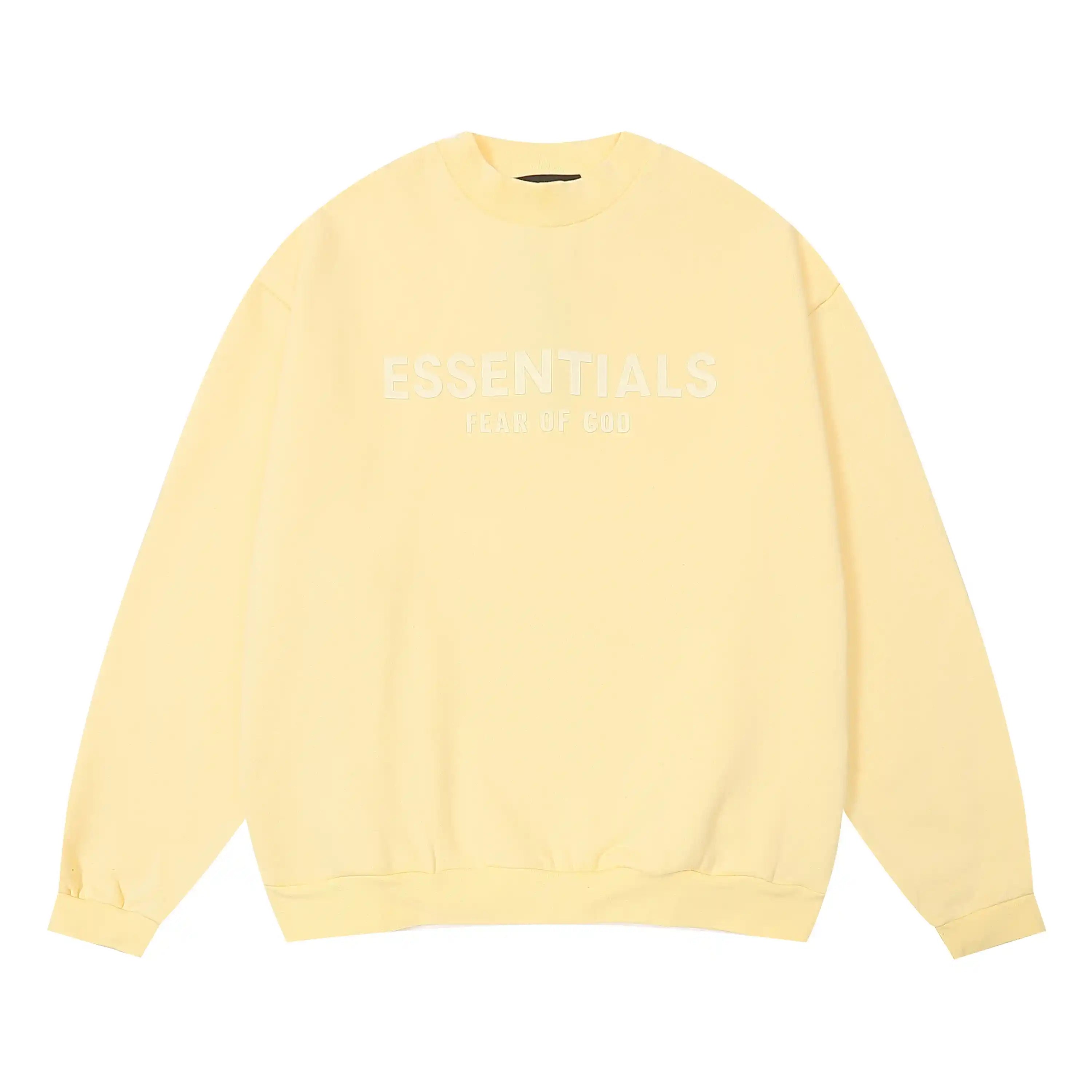 FEAR OF GOD Stylish ESSENTIALS Clothing Garden Yellow Longsleeve Tracksuit 3