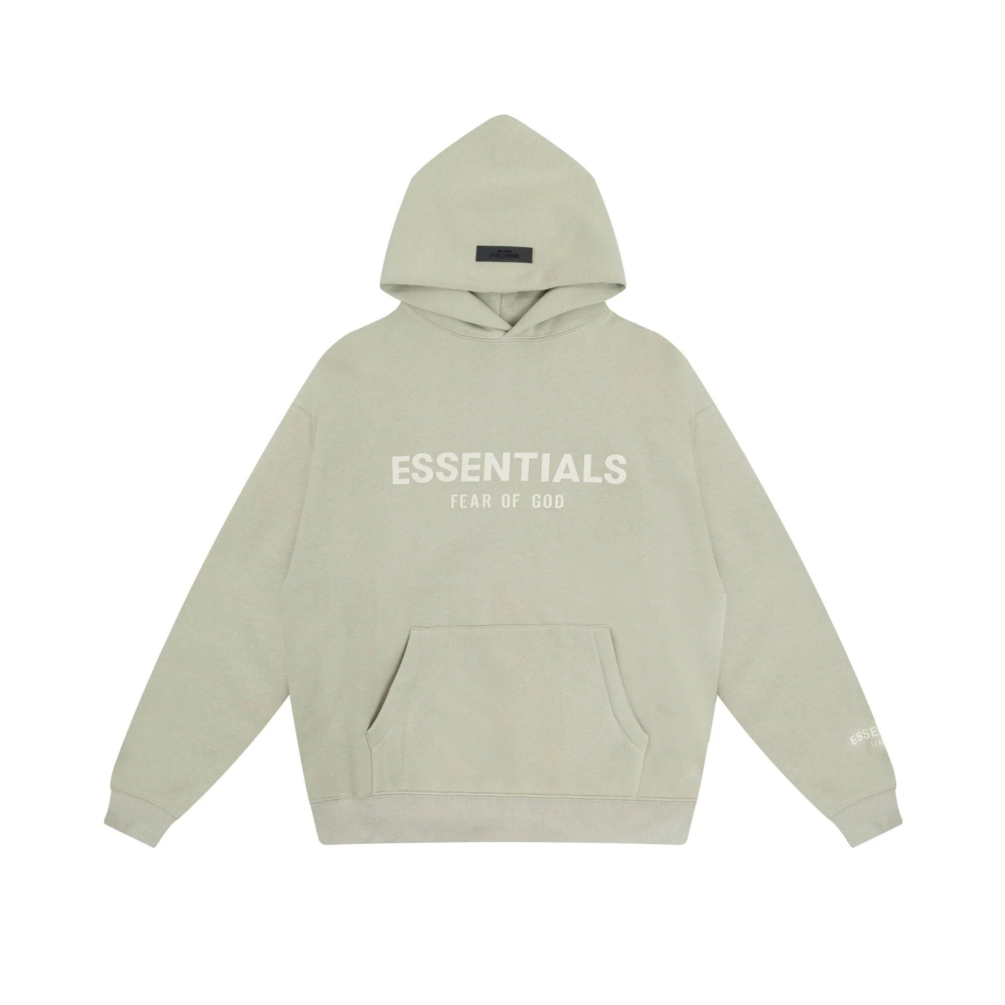 FEAR OF GOD Stylish Hooded ESSENTIALS Clothing Ash Grey Long Sleeve Tracksuit 3