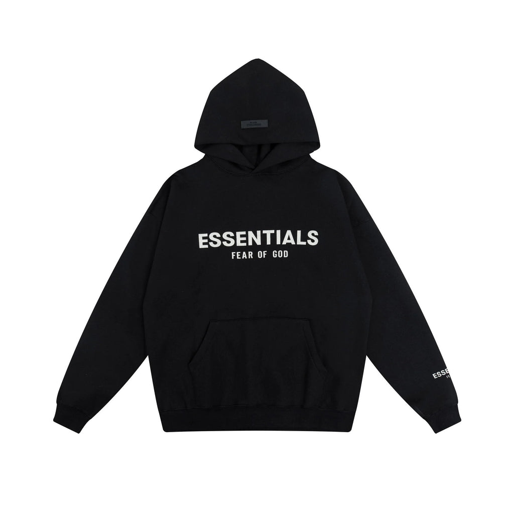 FEAR OF GOD Stylish Hooded ESSENTIALS Clothing Black Long Sleeve Tracksuit 3