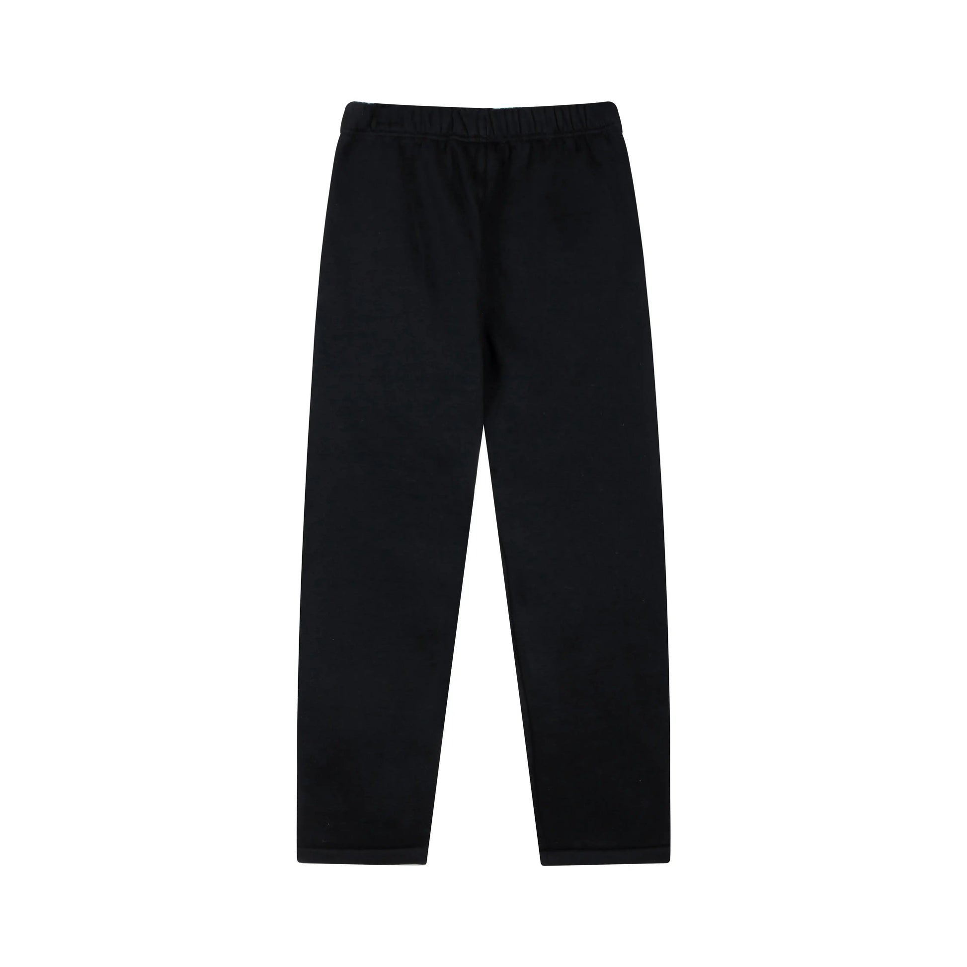Fear of God Essentials black tracksuit back view hoodie and joggers