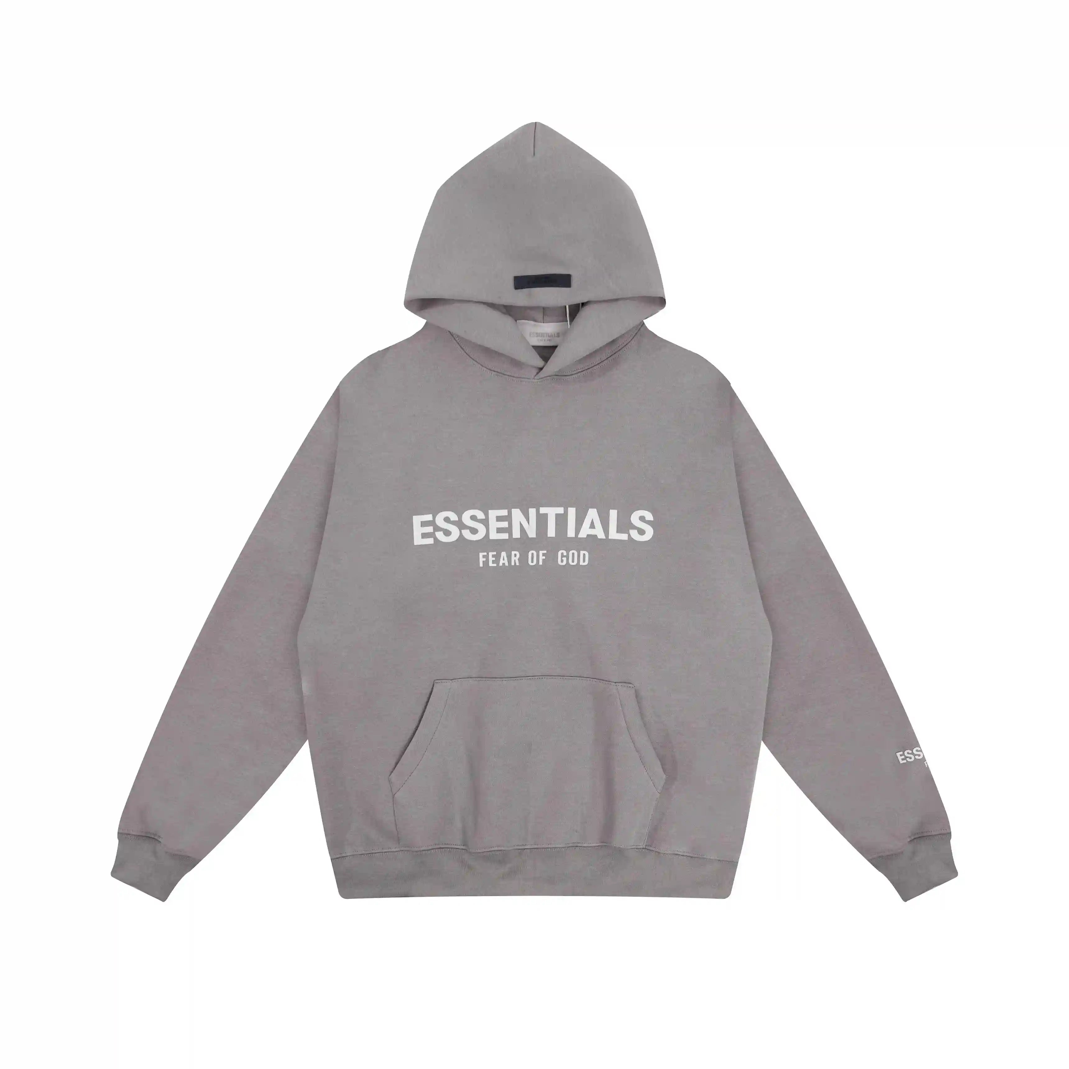 FEAR OF GOD Stylish Hooded ESSENTIALS Clothing Dusty Grey Tracksuit 3