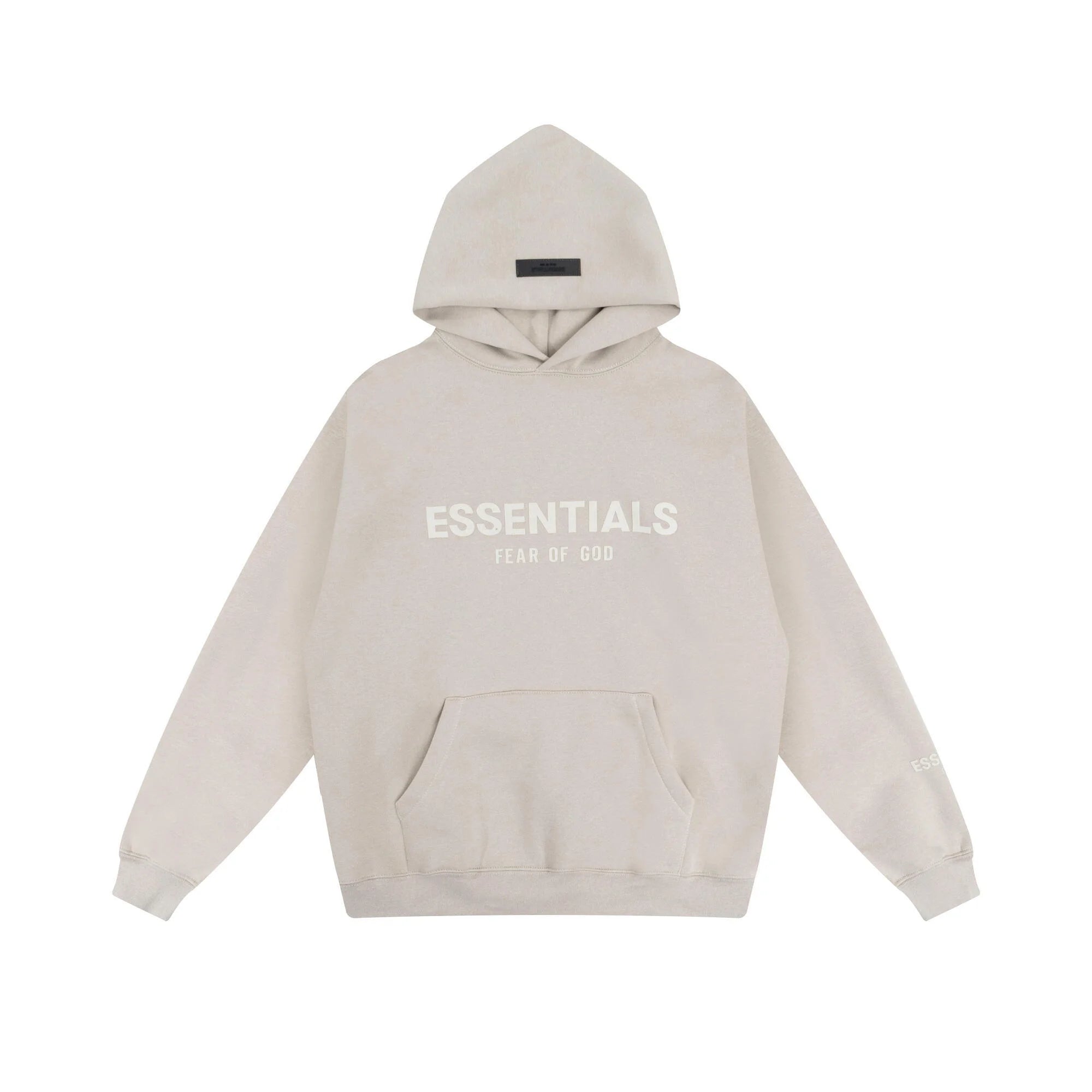 FEAR OF GOD Stylish Hooded ESSENTIALS Clothing Oatmeal Long Sleeve Tracksuit 3