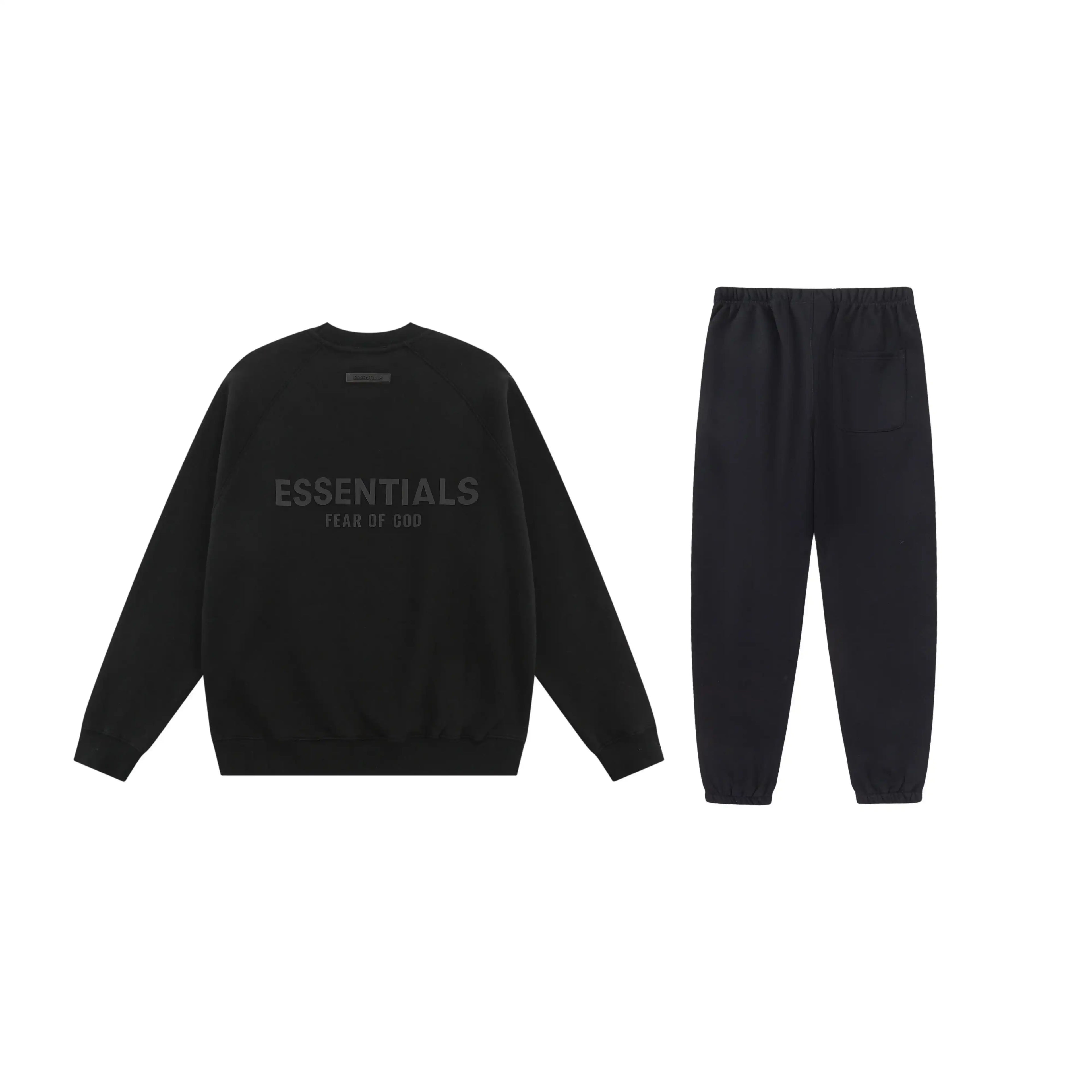 FOG ESSENTIALS Clothing Black LongSleeve Sweatshirt Tracksuit 2