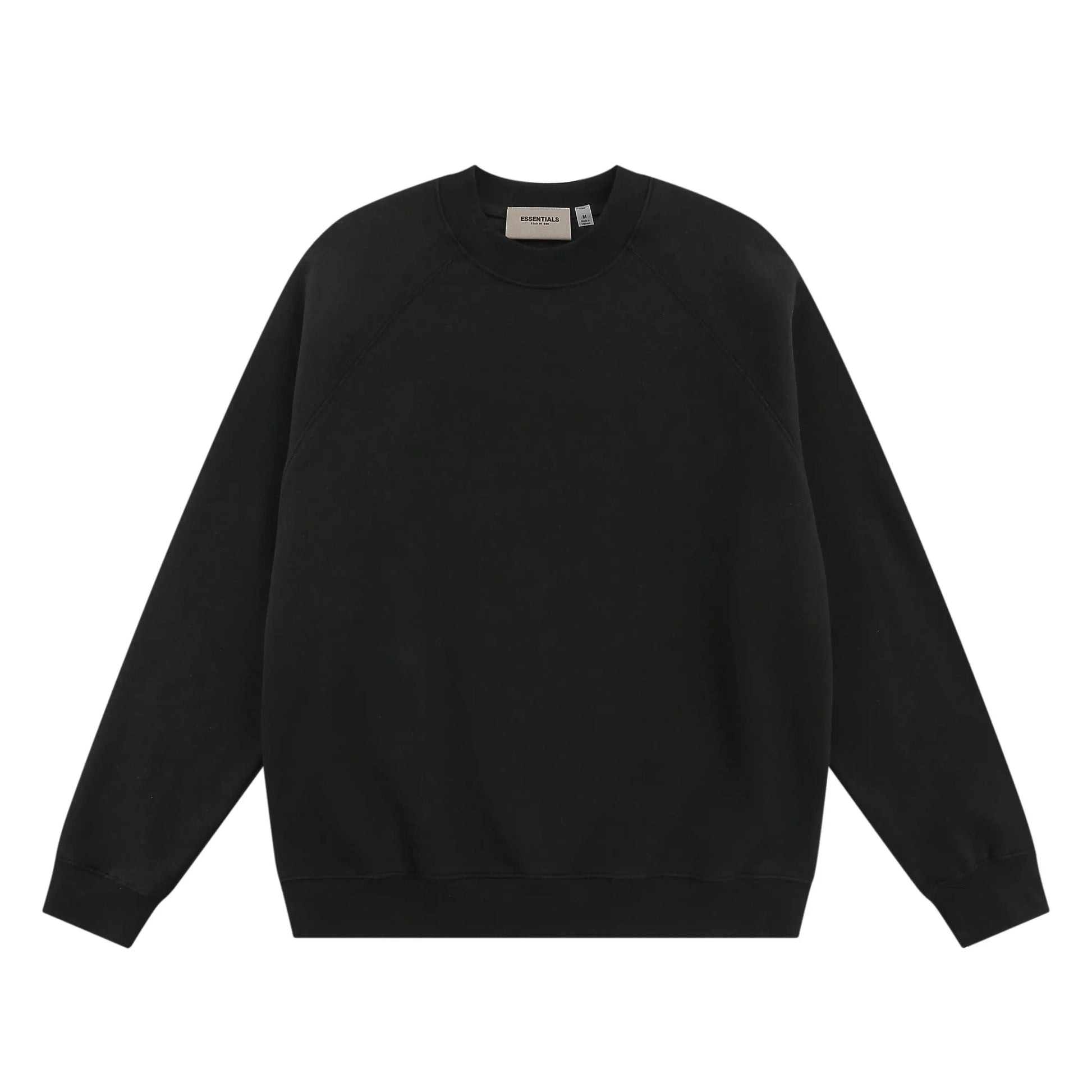 Essentials black daily versatile fleece joggers with elastic waistband comfort by Fear Of God