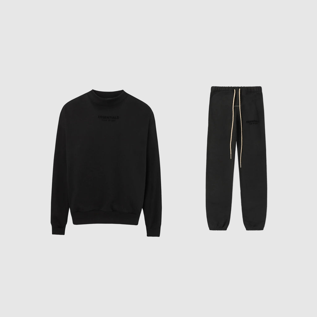 FOG ESSENTIALS Clothing Black Longsleeve Tracksuit 1