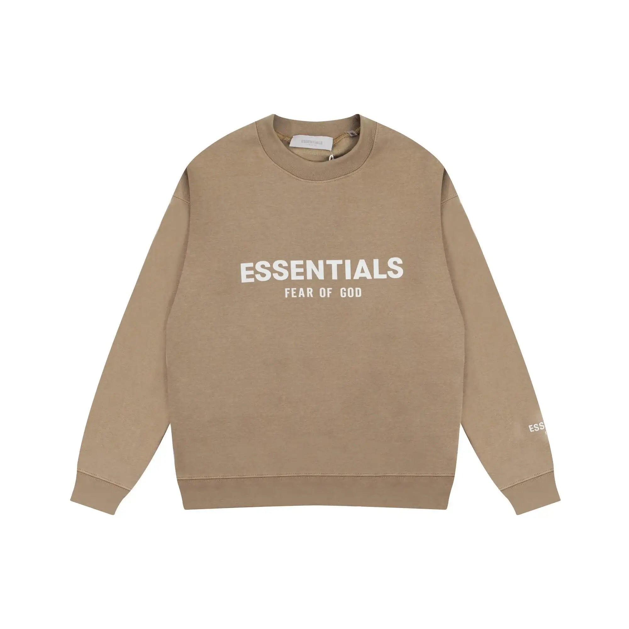 FOG ESSENTIALS Clothing Dark Beige New Long Sleeve Tracksuit 3