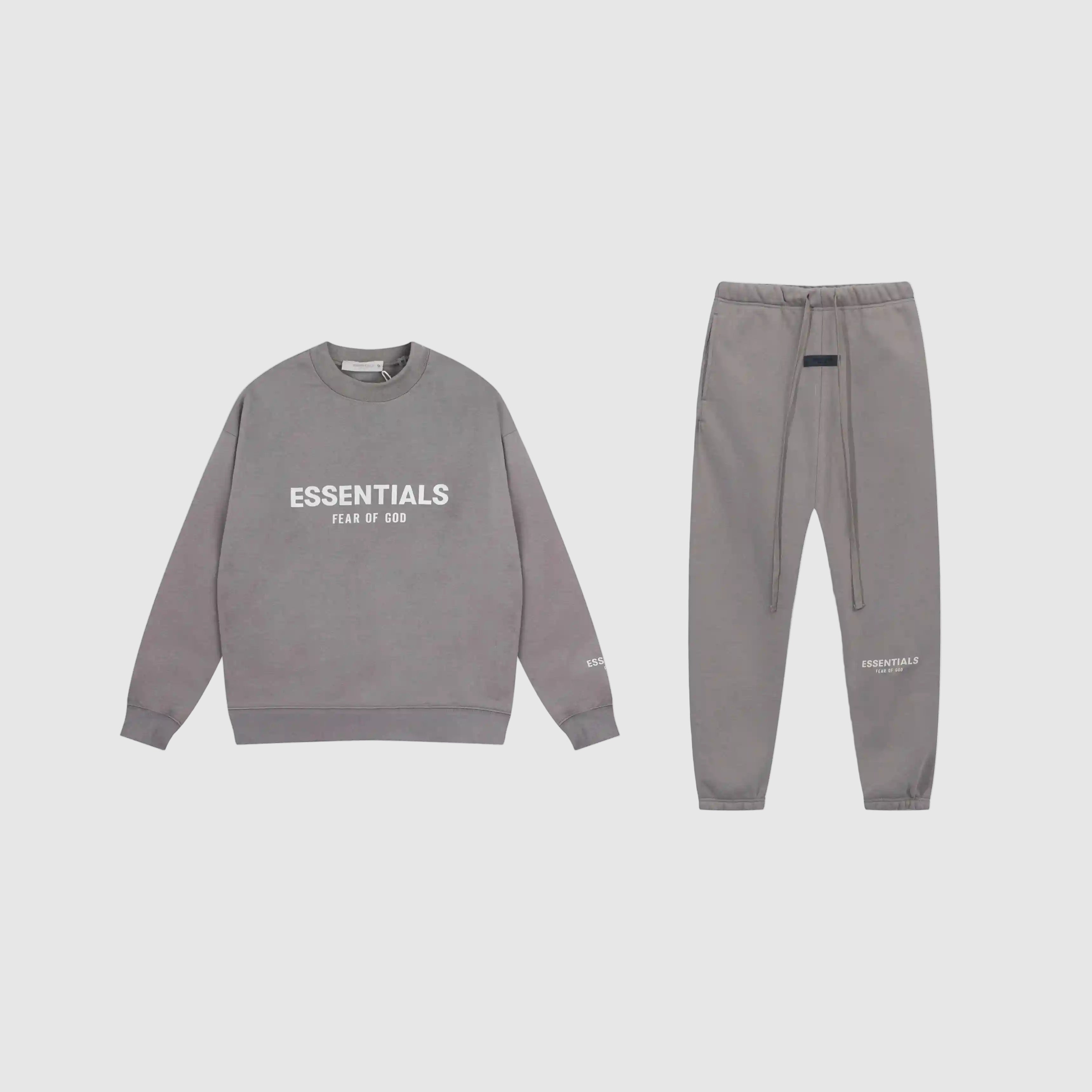 FOG ESSENTIALS Clothing Dusty Grey New Long Sleeve Tracksuit 1