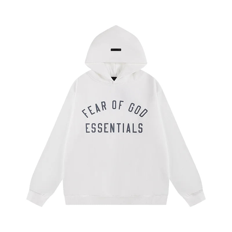 Eggshell fleece tracksuit fabric detail close up by Fear Of God