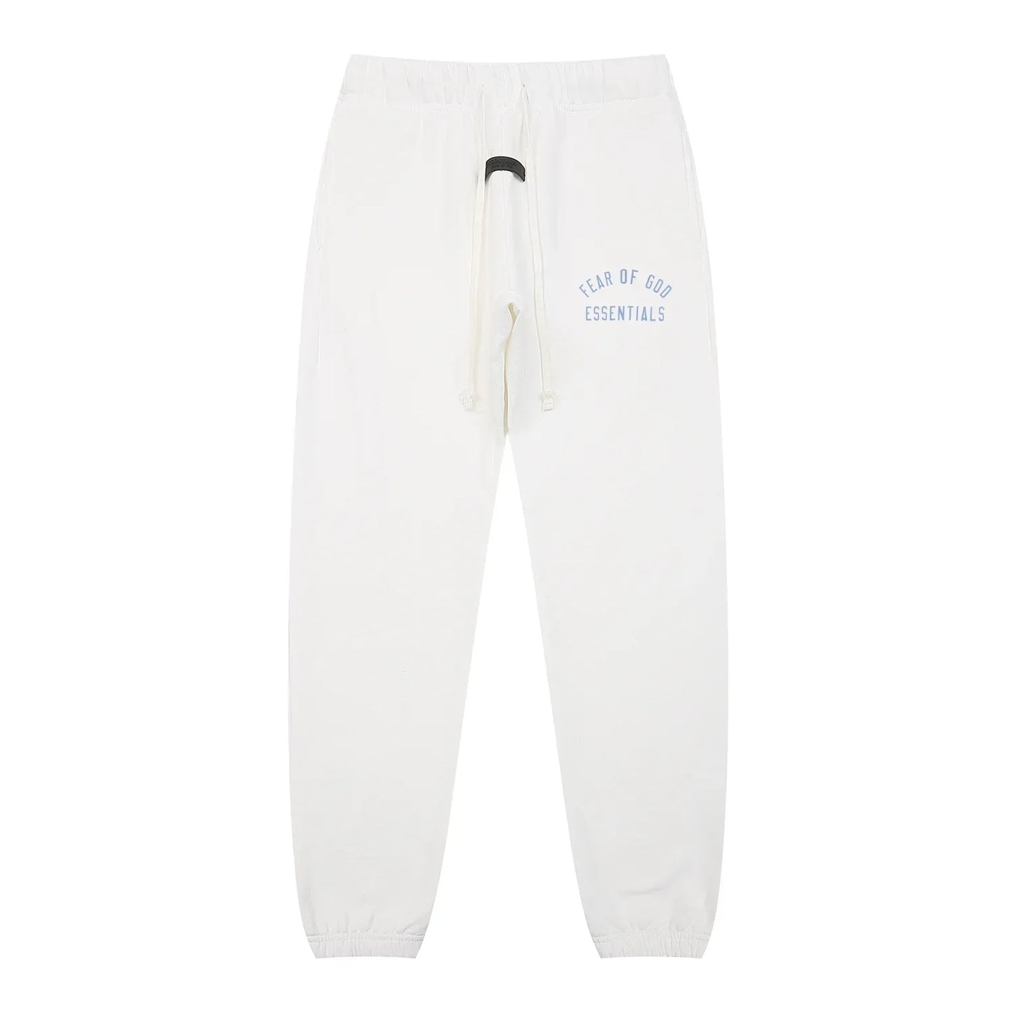 Joggers elastic waistband and ribbed cuffs on eggshell tracksuit by Fear Of God