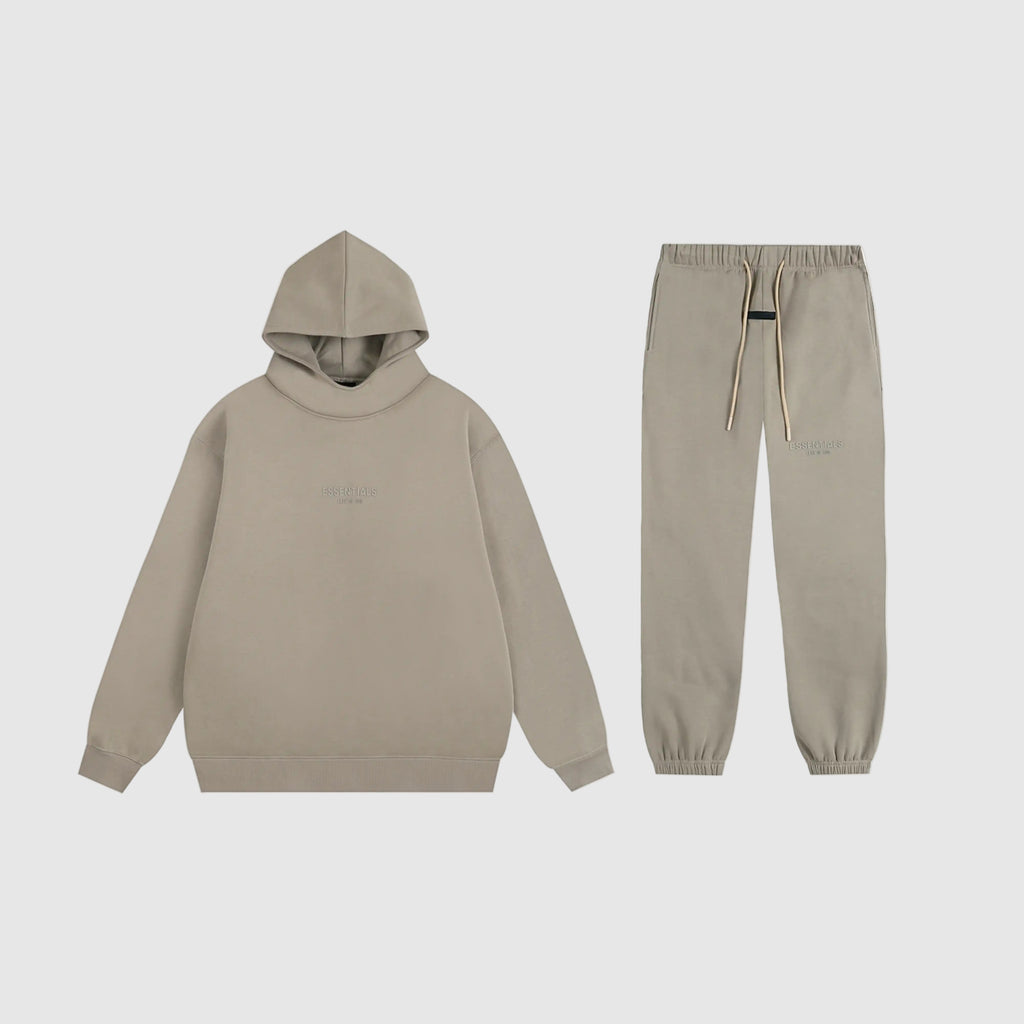 FOG ESSENTIALS Clothing Heathered Grey Long Sleeve Tracksuit 1