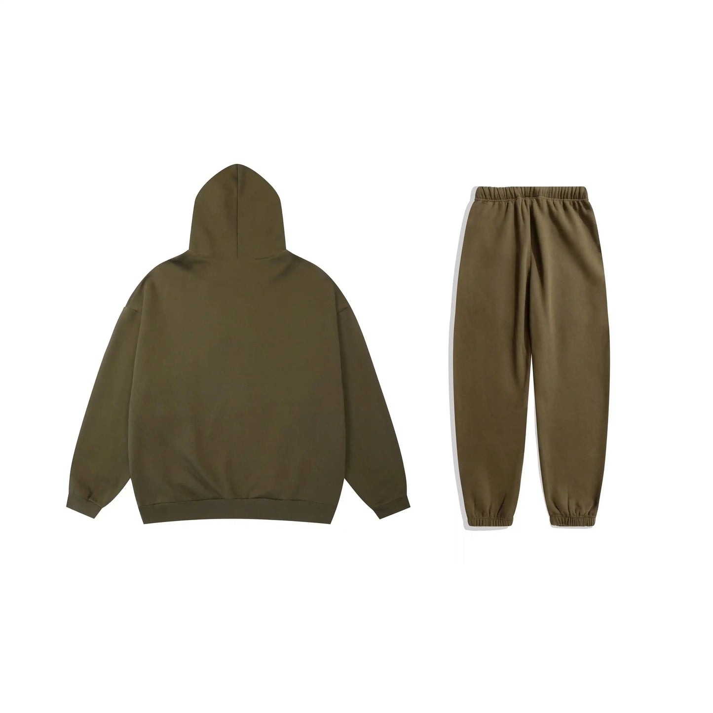 Essentials woodland relaxed fleece hoodie with soft interior detail by Fear Of God

