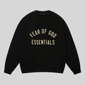 essentials black sweatshirt relaxed fit casual