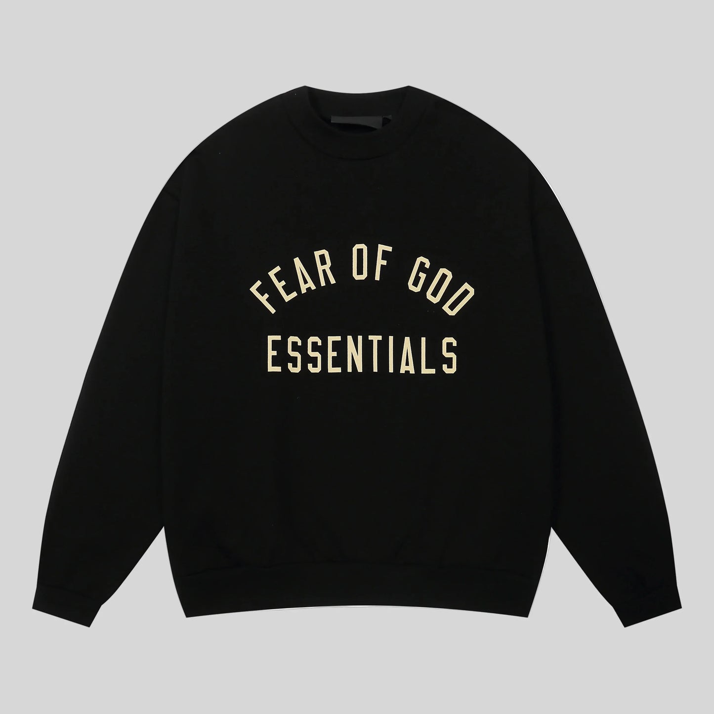 essentials black sweatshirt relaxed fit casual